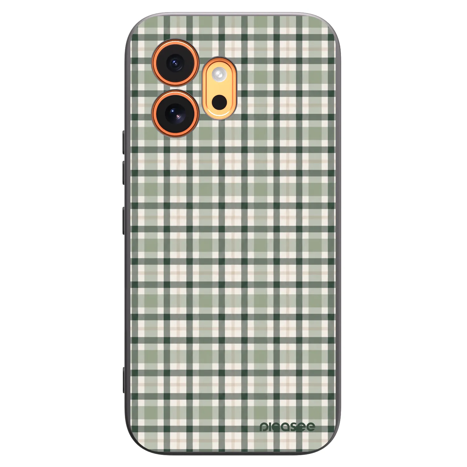 Picasee Honor 600 Hülle - Schwarzes Silikon - Sage Tartan