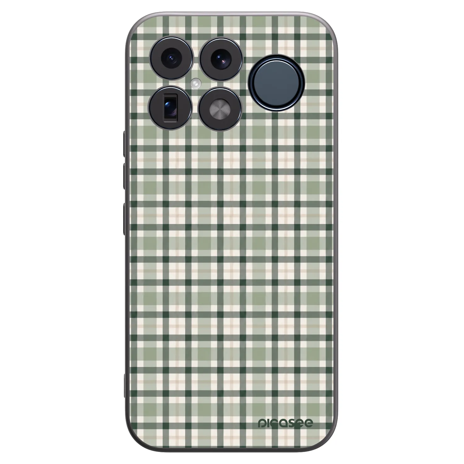 Picasee Xiaomi Poco F8 Ultra Hülle - Schwarzes Silikon - Sage Tartan