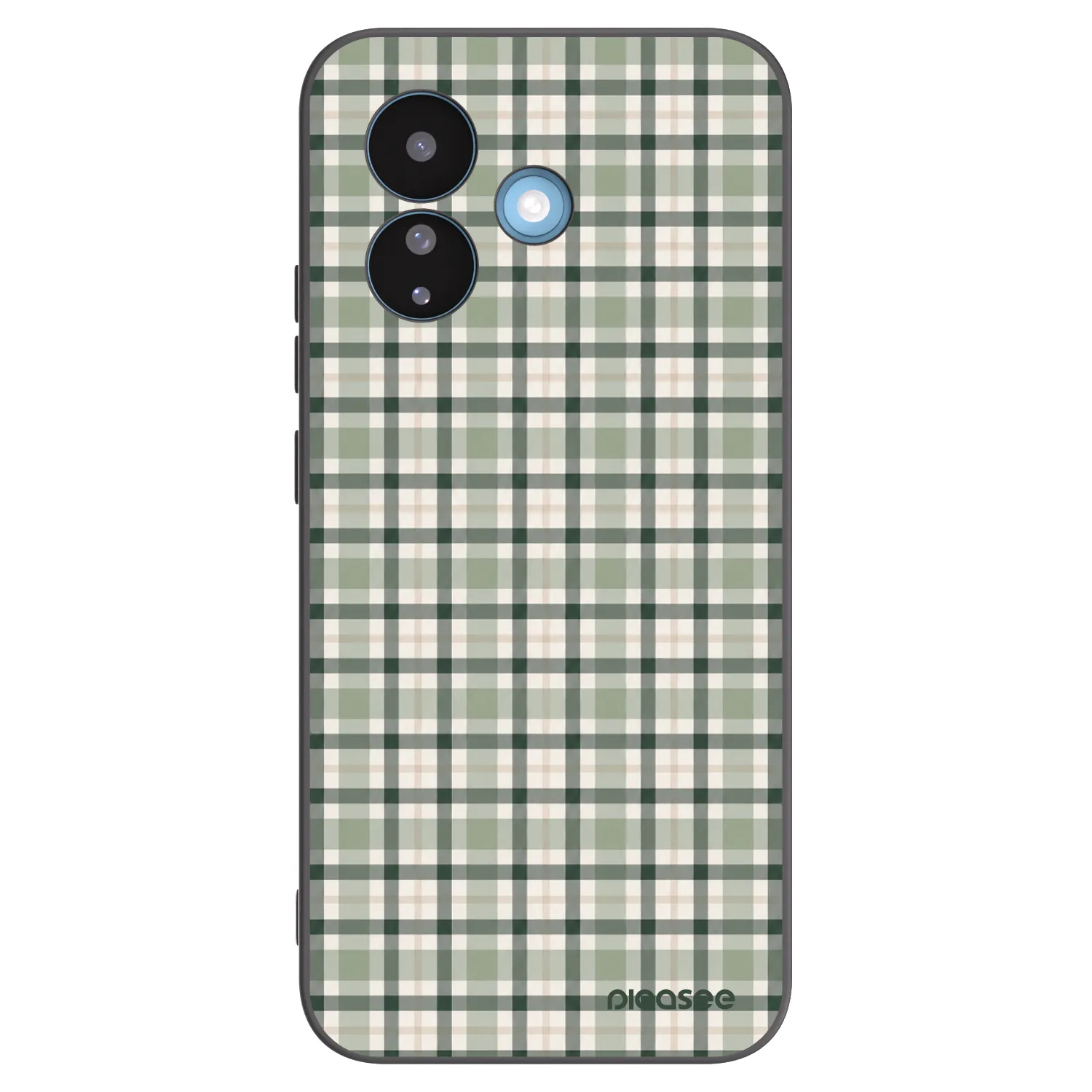 Picasee Xiaomi Redmi Note 17 Pro 5G Hülle - Schwarzes Silikon - Sage Tartan