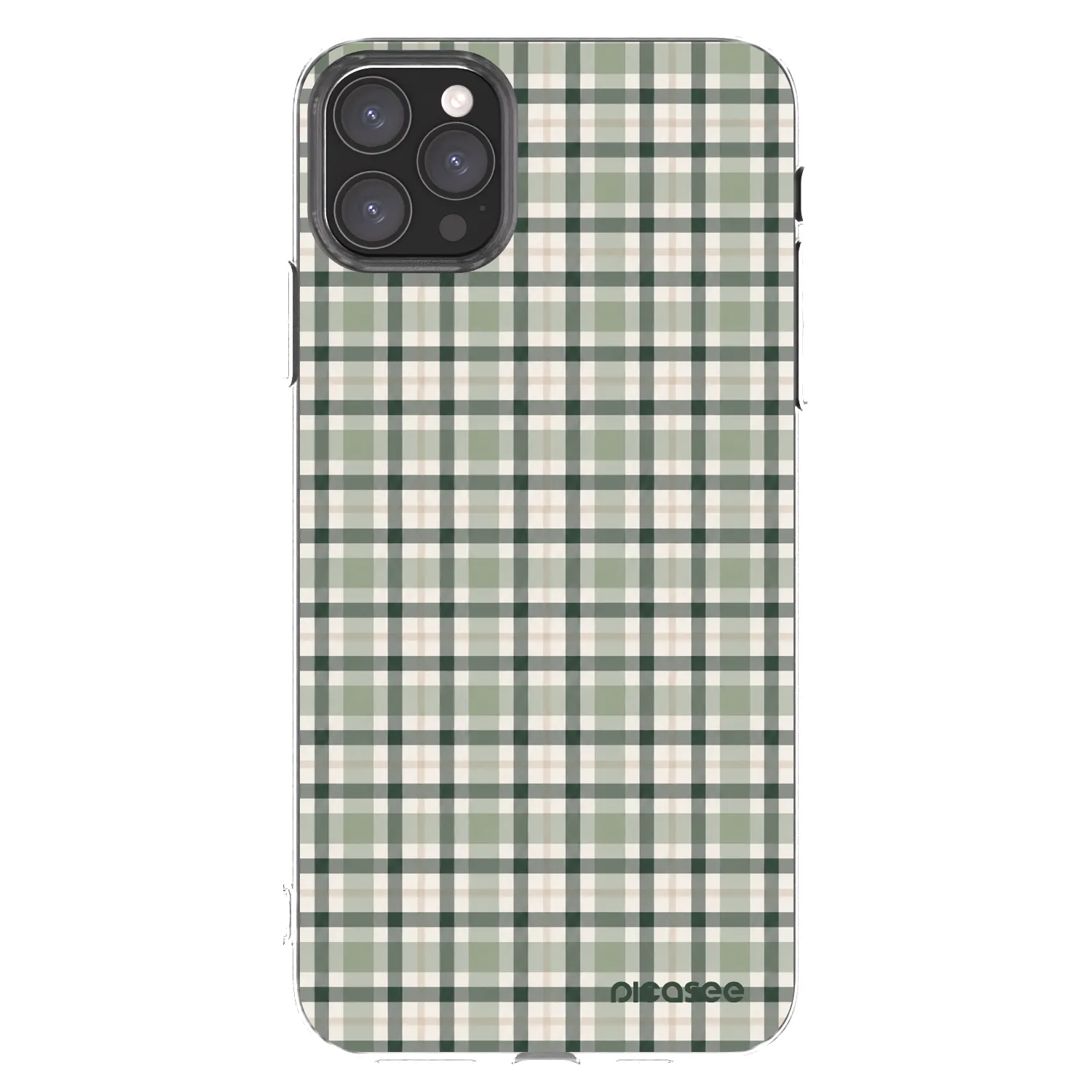 Picasee Apple iPhone 11 Pro Max Hülle - Transparentes Silikon - Sage Tartan