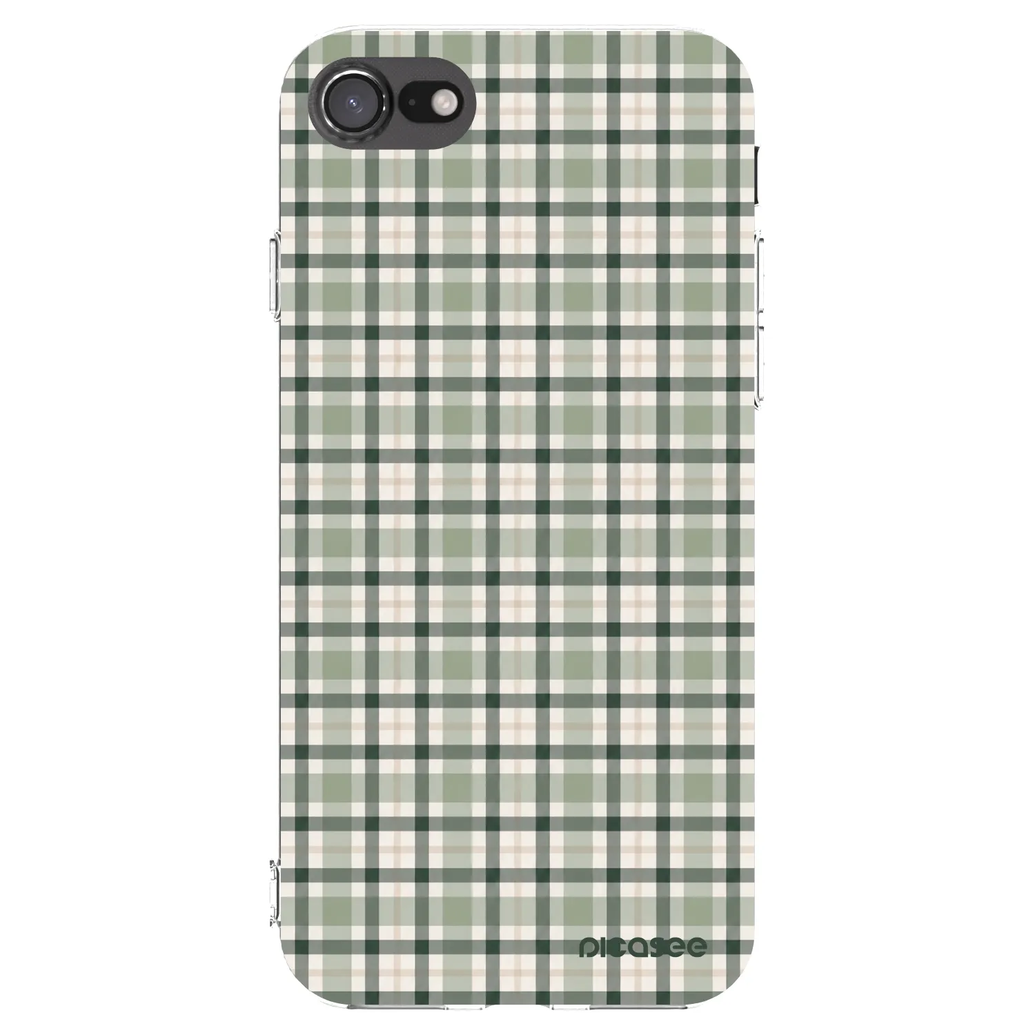 Picasee Apple iPhone 8 Hülle - Transparentes Silikon - Sage Tartan