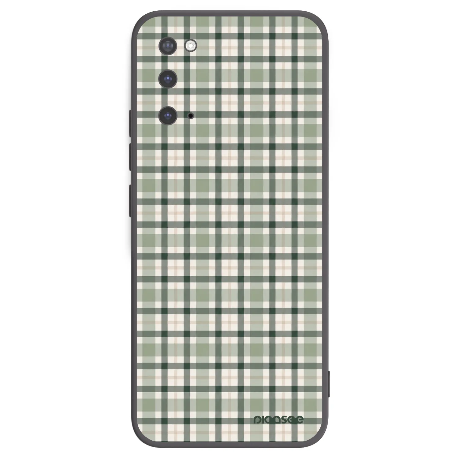 Picasee Samsung Galaxy S20 G980F Hülle - Schwarzes Silikon - Sage Tartan