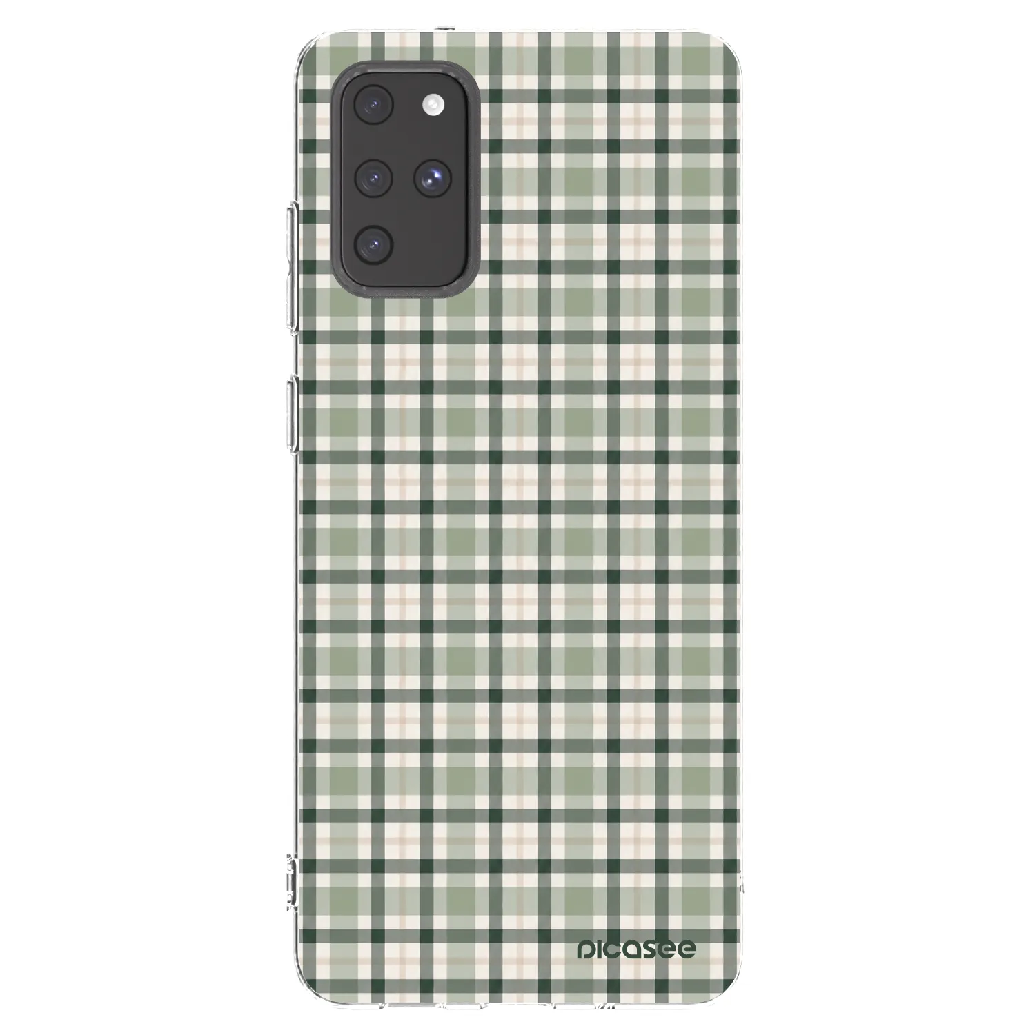 Picasee Samsung Galaxy S20+ G985F Hülle - Transparentes Silikon - Sage Tartan