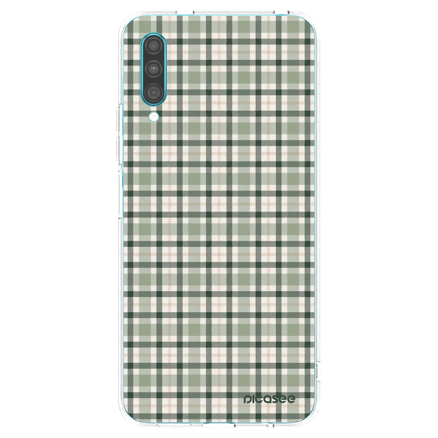 Picasee Samsung Galaxy A30s A307F Hülle - Transparentes Silikon - Sage Tartan
