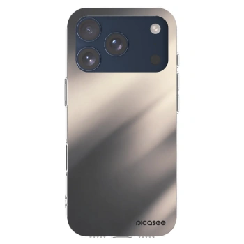 Picasee Apple iPhone 17 Pro Hülle - Transparentes Silikon - Smoky Beige