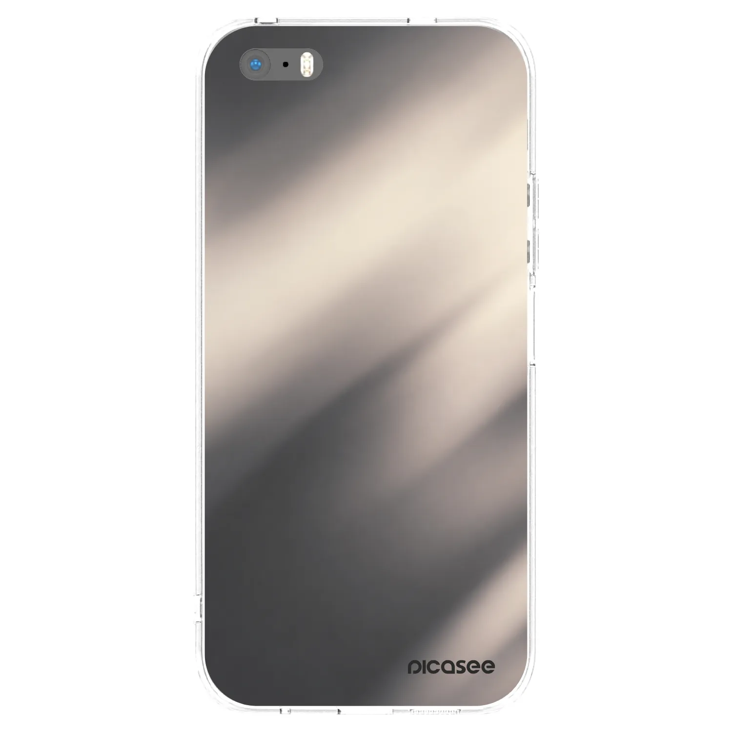 Picasee Apple iPhone 5/5S/SE Hülle - Transparentes Silikon - Smoky Beige