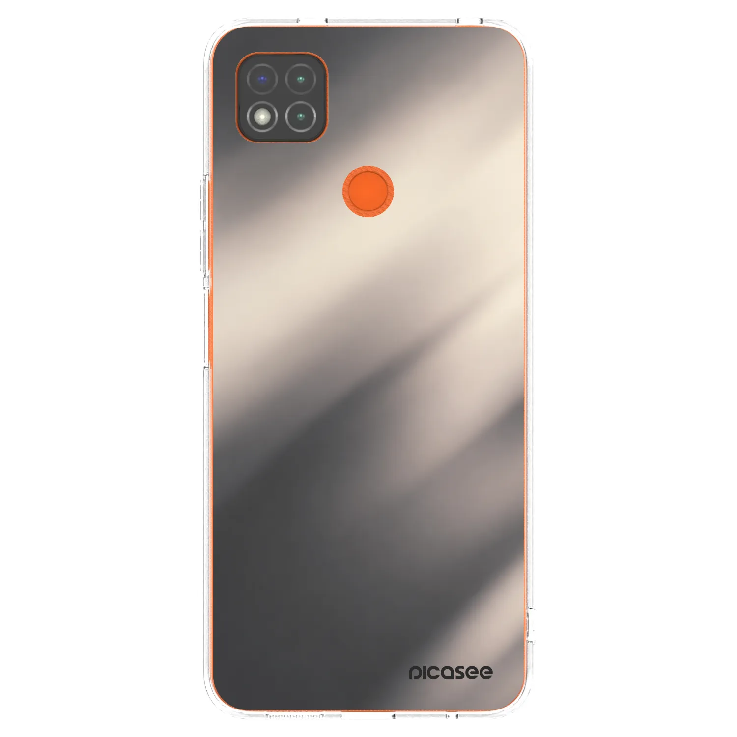 Picasee Xiaomi Redmi 9C Hülle - Transparentes Silikon - Smoky Beige