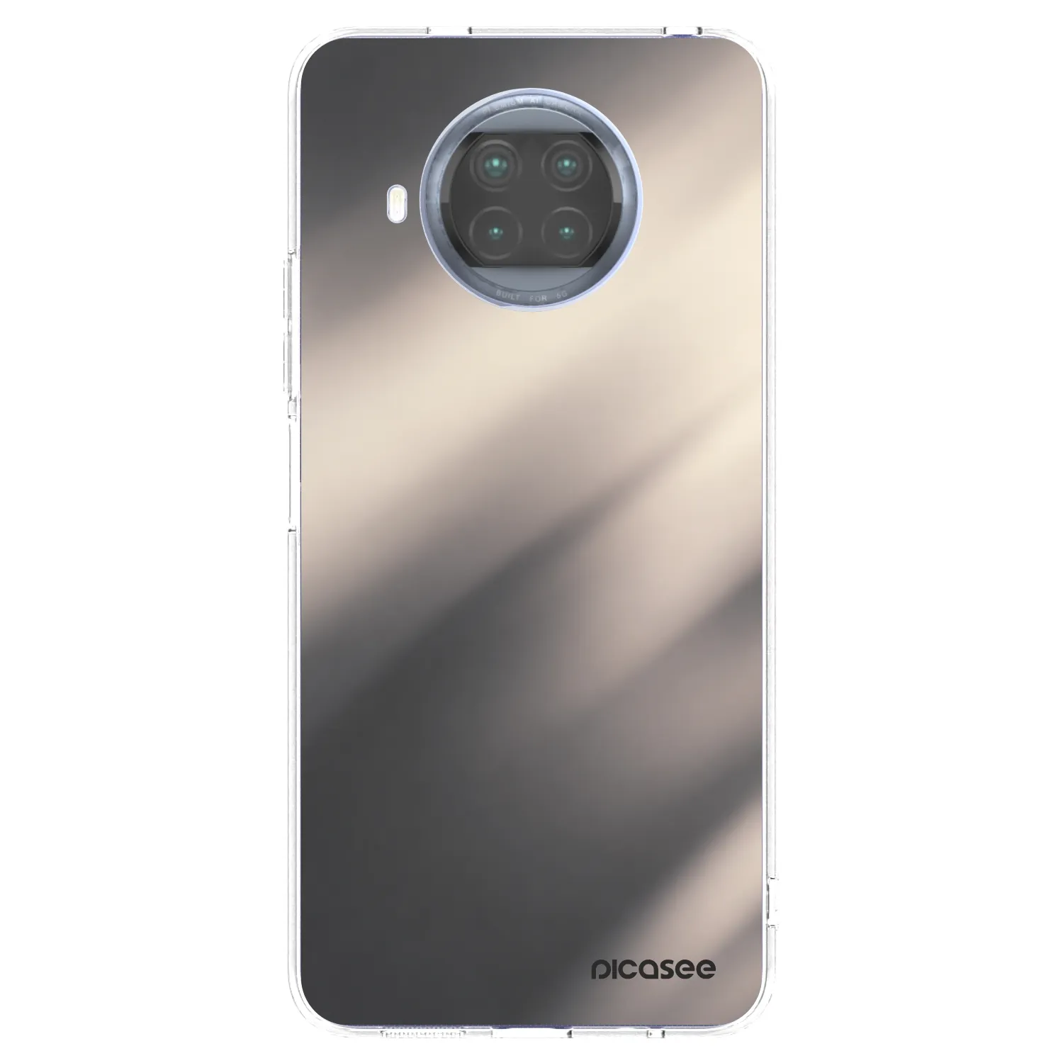 Picasee Xiaomi Mi 10T Lite Hülle - Transparentes Silikon - Smoky Beige