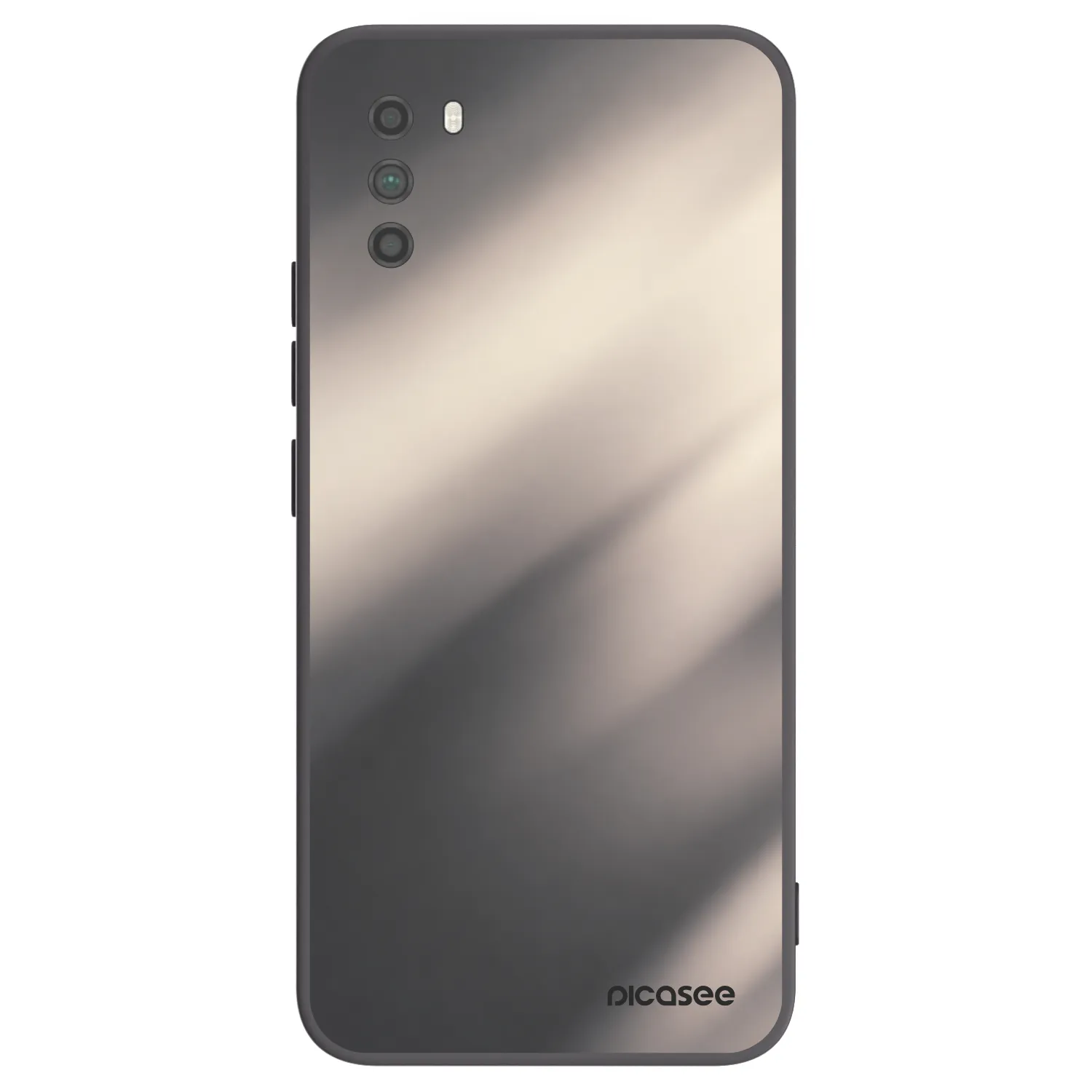 Picasee Xiaomi Poco M3 Hülle - Schwarzes Silikon - Smoky Beige