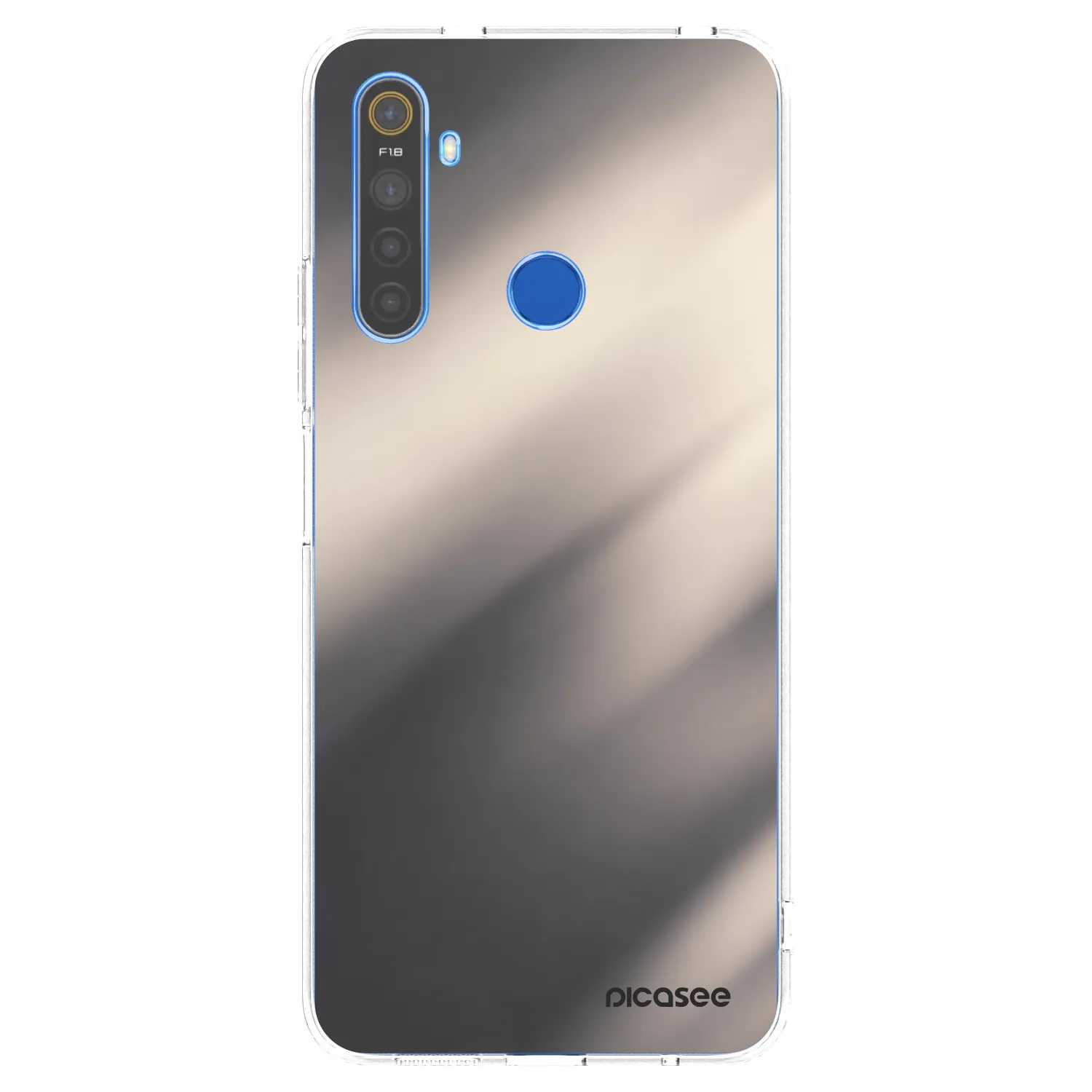 Picasee Realme 5 Hülle - Transparentes Silikon - Smoky Beige