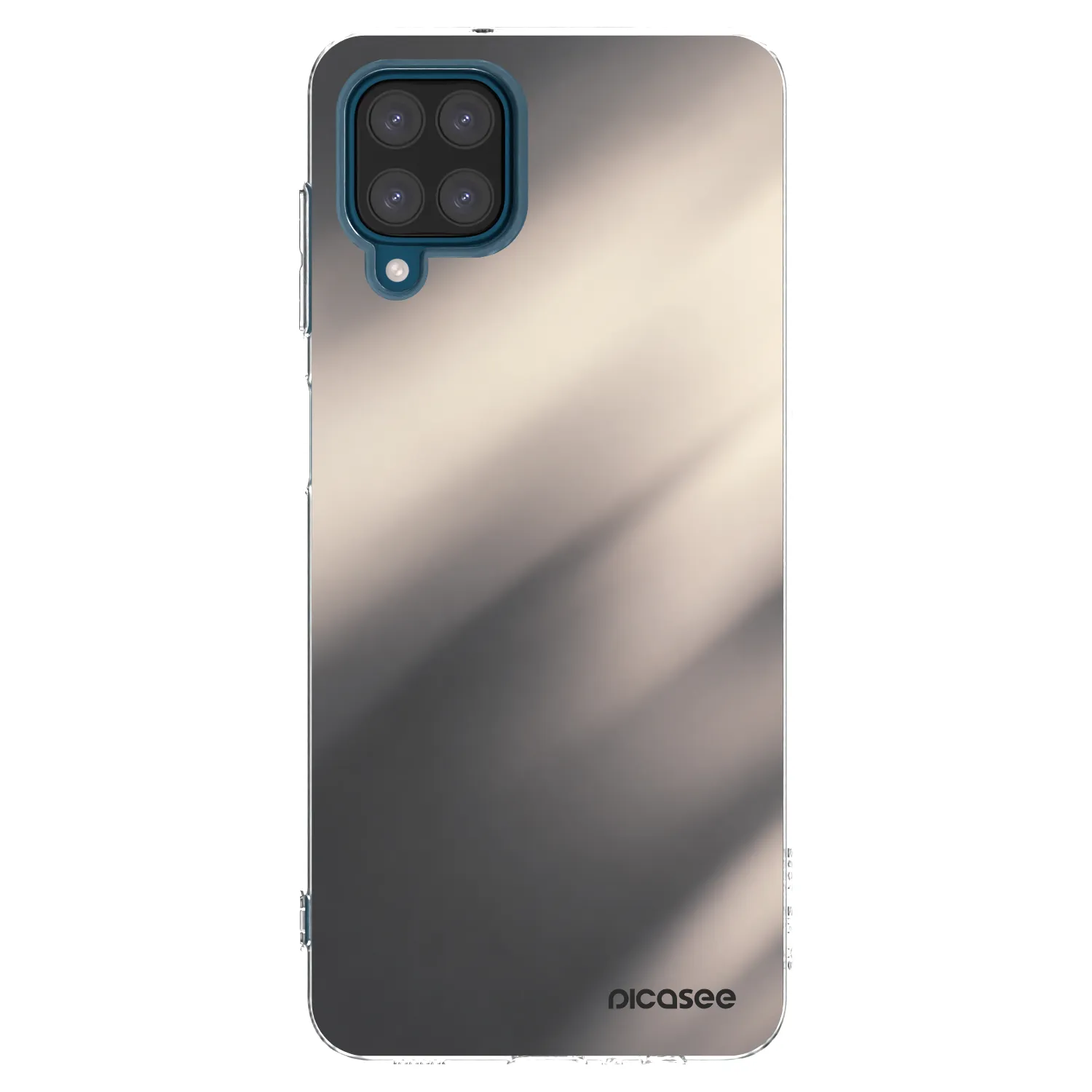 Picasee Samsung Galaxy A12 A125F Hülle - Transparentes Silikon - Smoky Beige