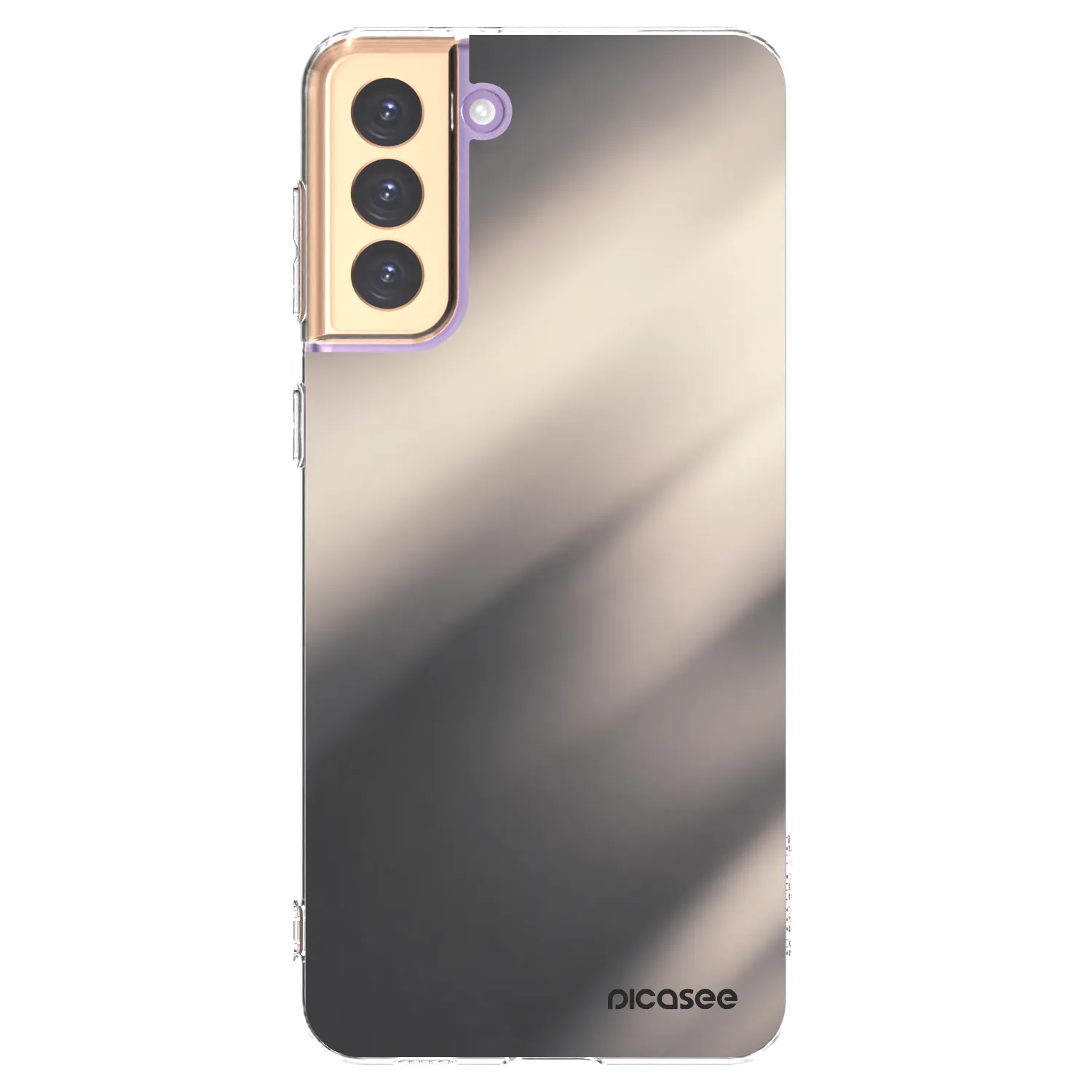 Picasee Samsung Galaxy S21+ 5G G996F Hülle - Transparentes Silikon - Smoky Beige