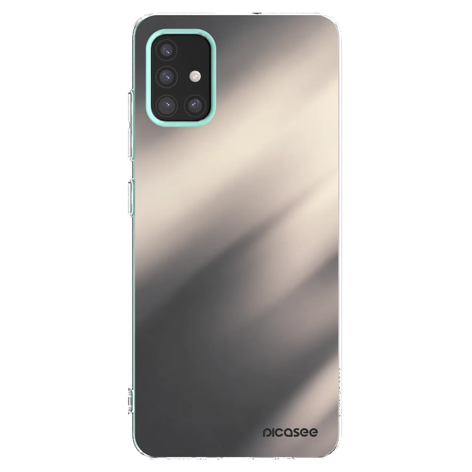 Picasee Samsung Galaxy M31s Hülle - Transparentes Silikon - Smoky Beige