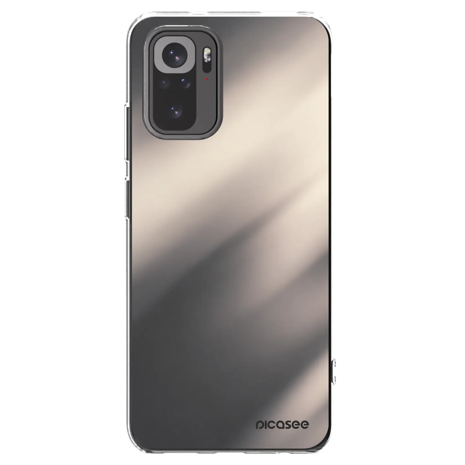 Picasee Xiaomi Redmi Note 10 Hülle - Transparentes Silikon - Smoky Beige