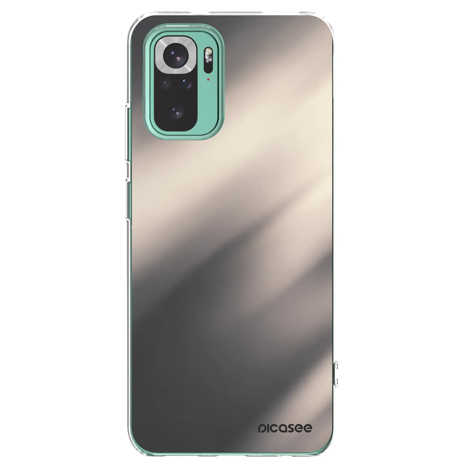 Picasee Xiaomi Redmi Note 10 Pro Hülle - Transparentes Silikon - Smoky Beige