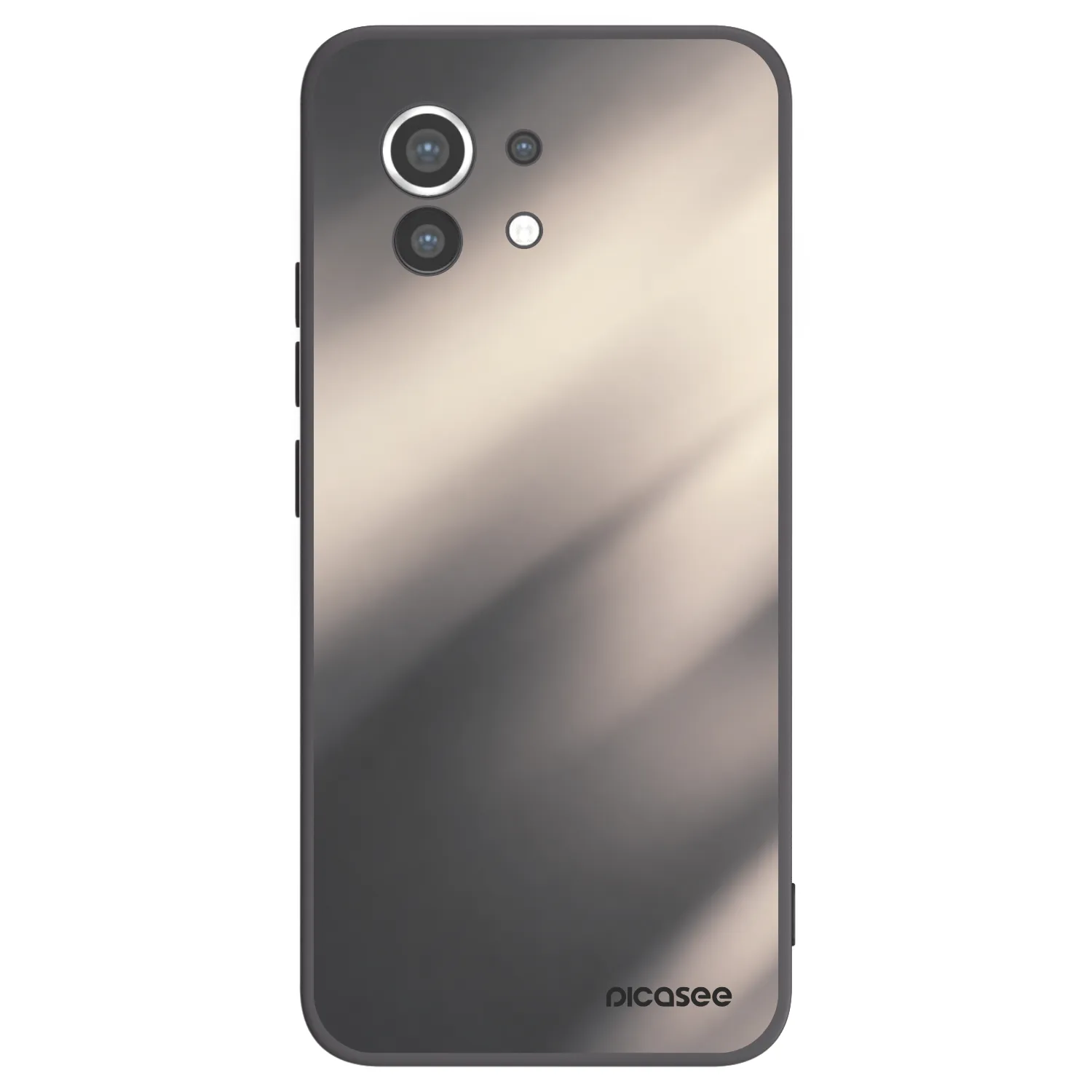 Picasee Xiaomi Mi 11 Hülle - Schwarzes Silikon - Smoky Beige