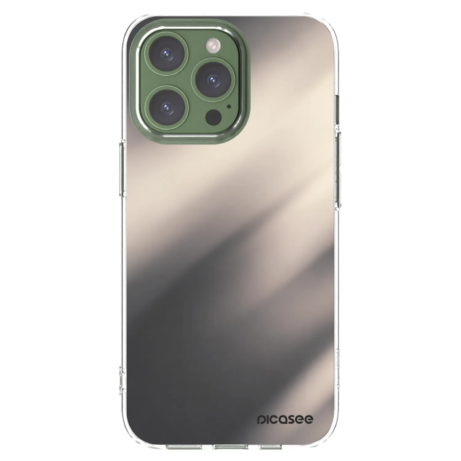Picasee Apple iPhone 13 Pro Hülle - Transparentes Silikon - Smoky Beige