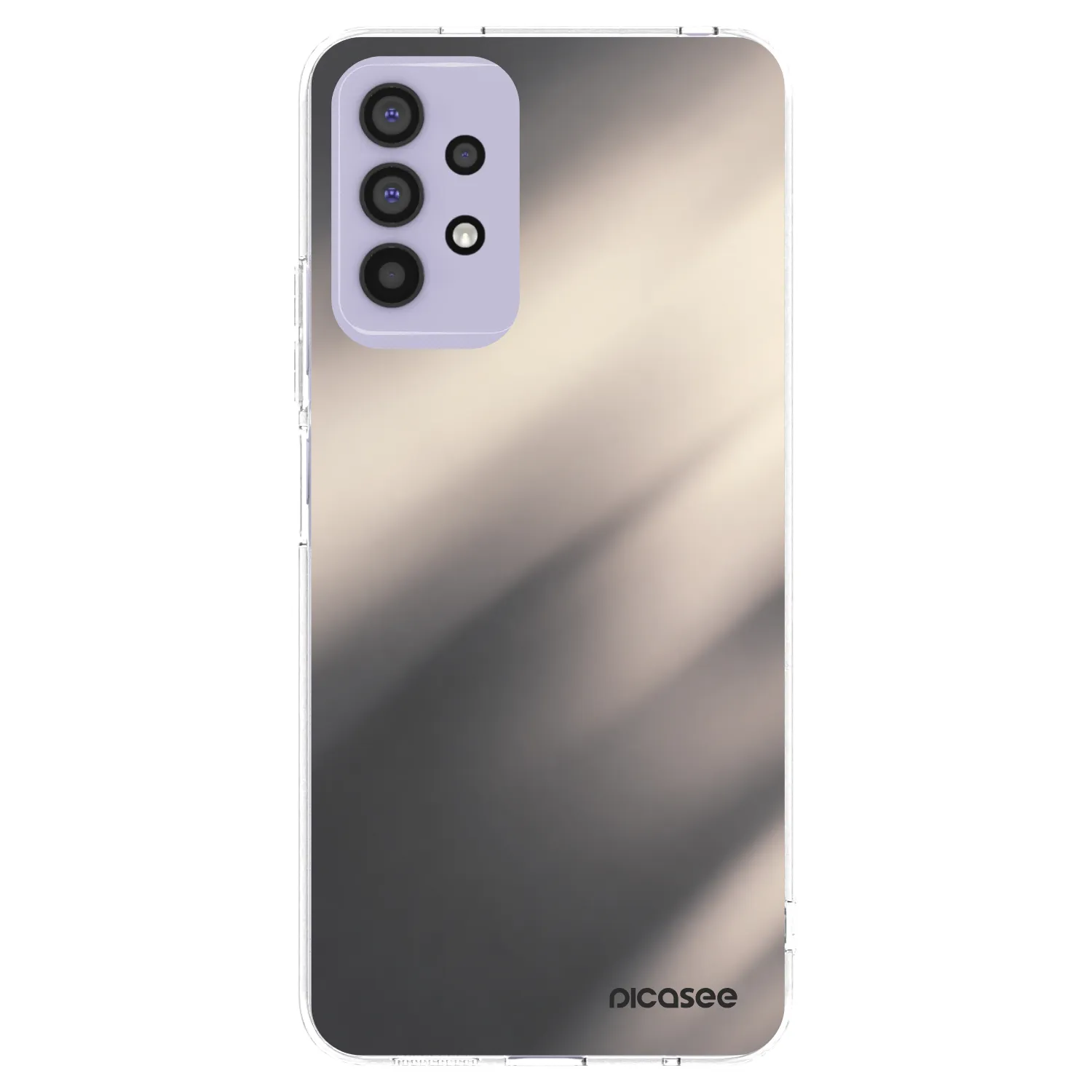 Picasee Samsung Galaxy A32 4G SM-A325F Hülle - Transparentes Silikon - Smoky Beige