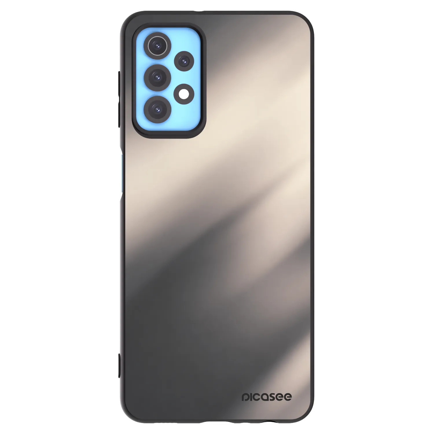 Picasee Samsung Galaxy A32 4G SM-A325F Hülle - Schwarzes Silikon - Smoky Beige