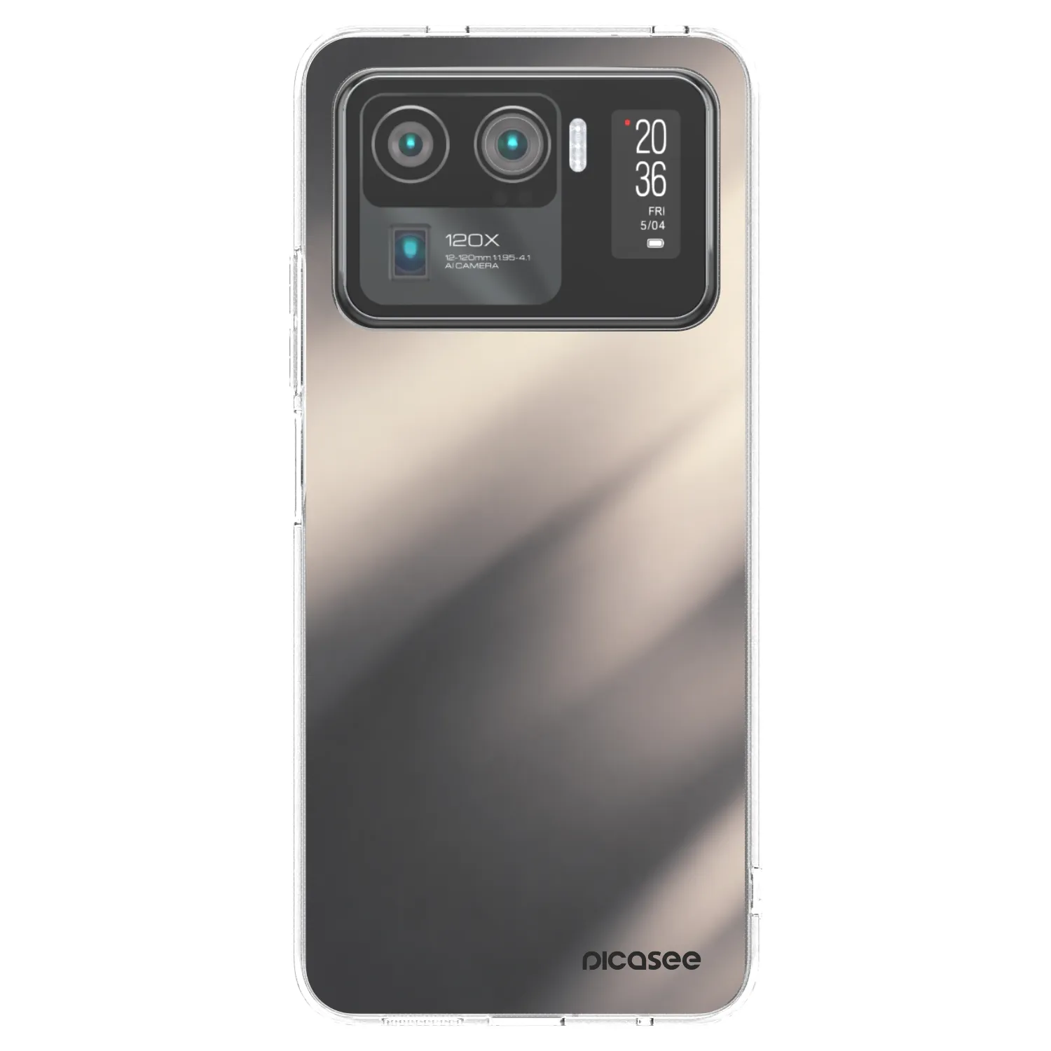 Picasee Xiaomi Mi 11 Ultra Hülle - Transparentes Silikon - Smoky Beige