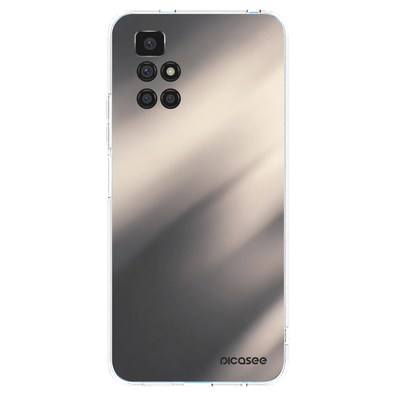 Picasee Xiaomi Redmi 10 Hülle - Transparentes Silikon - Smoky Beige