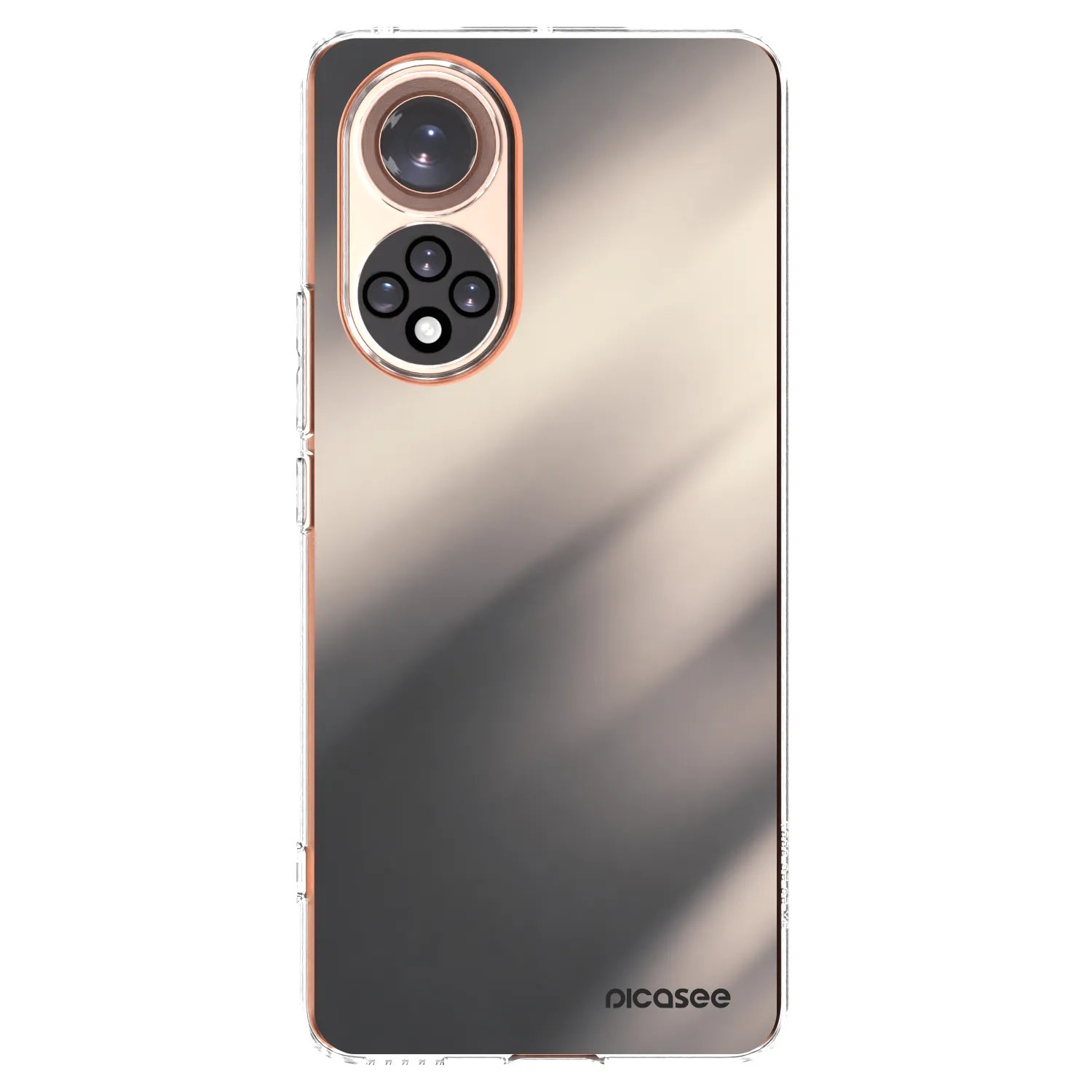 Picasee Honor 50 5G Hülle - Transparentes Silikon - Smoky Beige