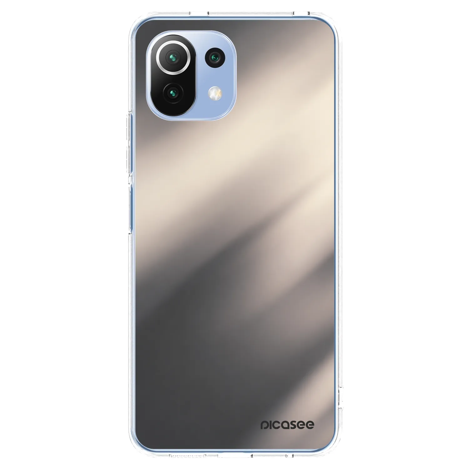 Picasee Xiaomi 11 Lite 5G NE Hülle - Transparentes Silikon - Smoky Beige