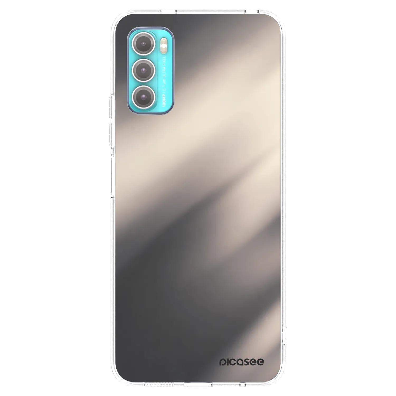 Picasee Motorola Moto G60 Hülle - Transparentes Silikon - Smoky Beige
