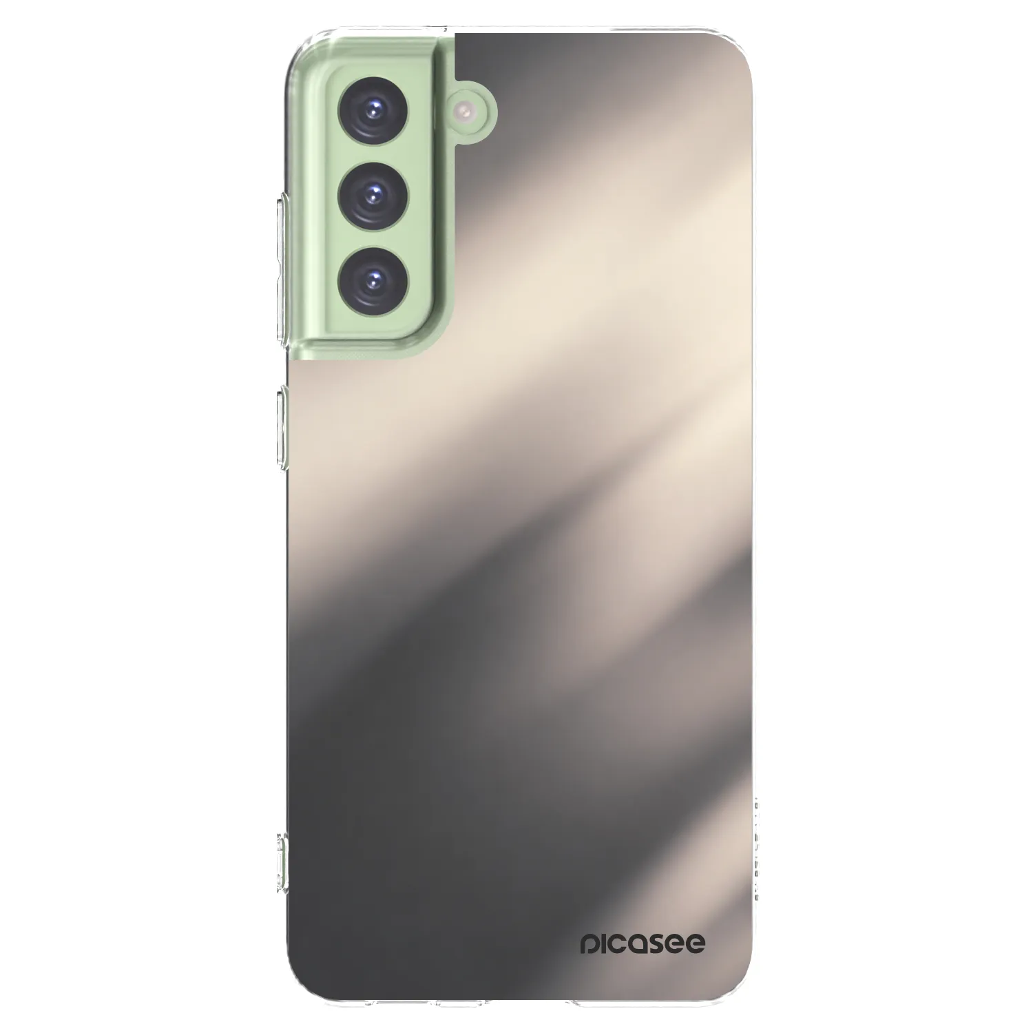 Picasee Samsung Galaxy S21 FE 5G Hülle - Transparentes Silikon - Smoky Beige