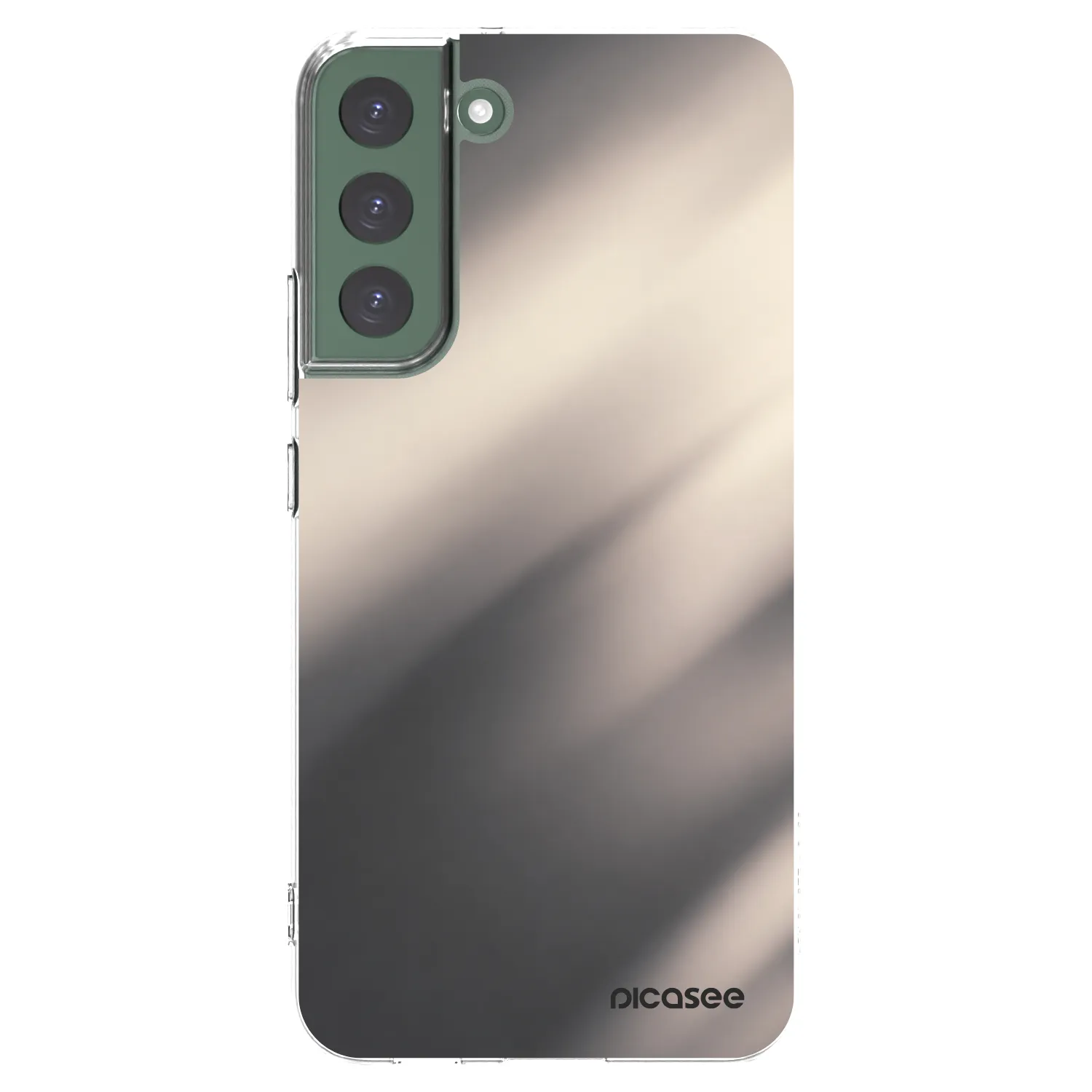 Picasee Samsung Galaxy S22+ 5G Hülle - Transparentes Silikon - Smoky Beige