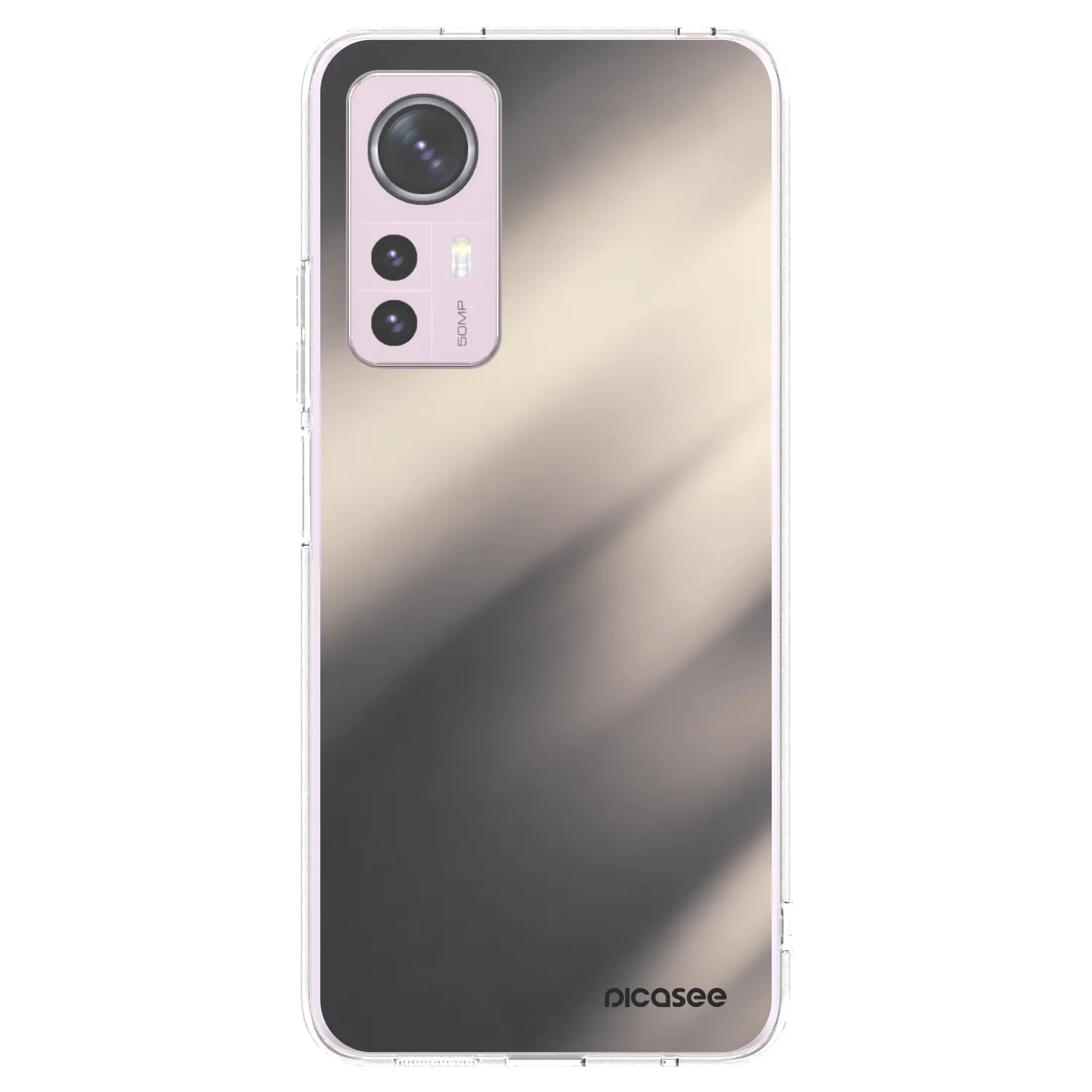 Picasee Xiaomi 12 Hülle - Transparentes Silikon - Smoky Beige