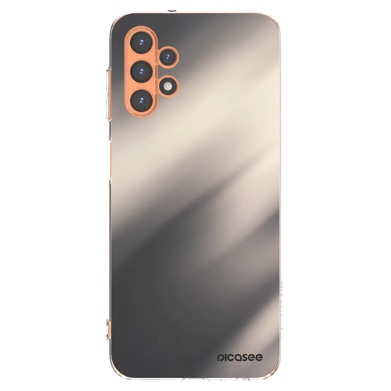 Picasee Samsung Galaxy A13 4G A135 Hülle - Transparentes Silikon - Smoky Beige