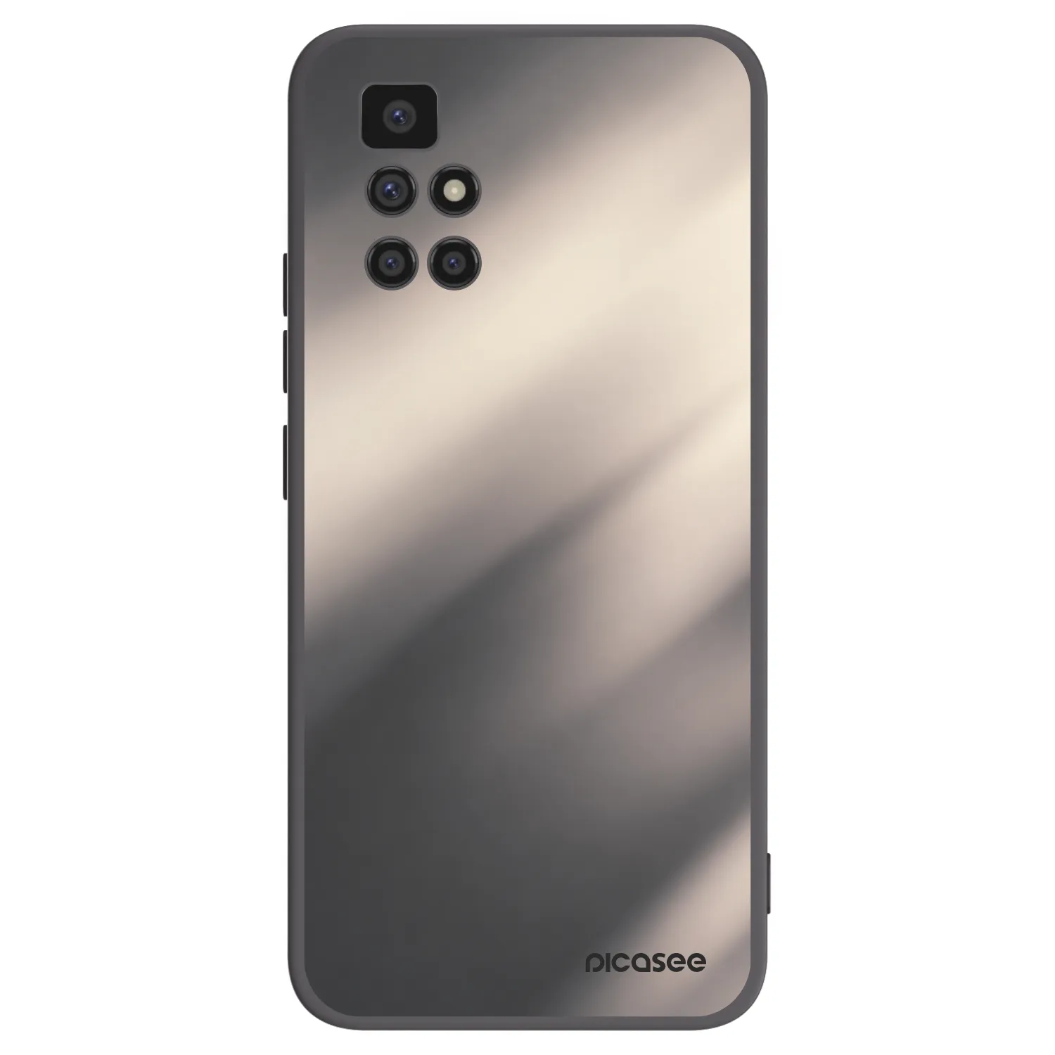 Picasee Xiaomi Redmi 10 (2022) Hülle - Schwarzes Silikon - Smoky Beige
