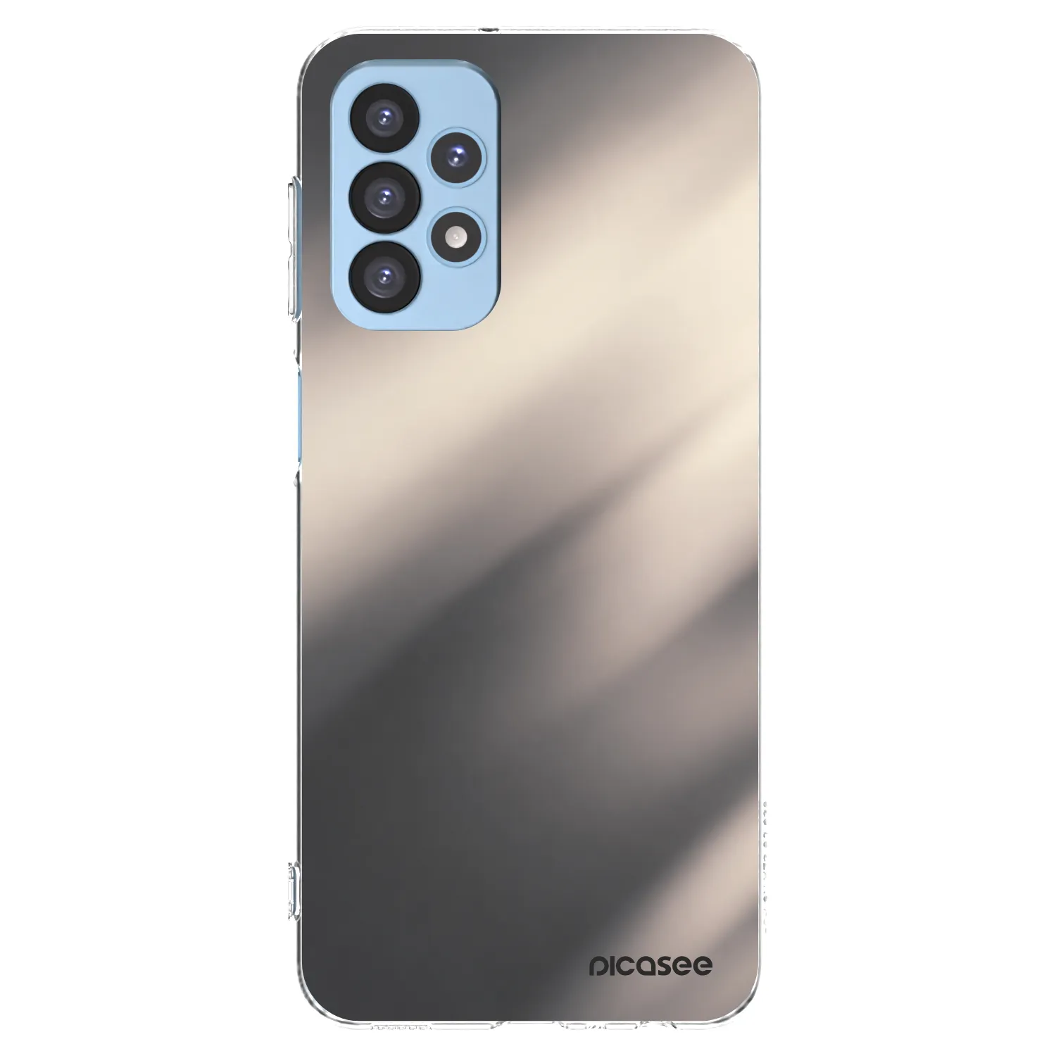 Picasee Samsung Galaxy A23 A235F 4G Hülle - Transparentes Silikon - Smoky Beige