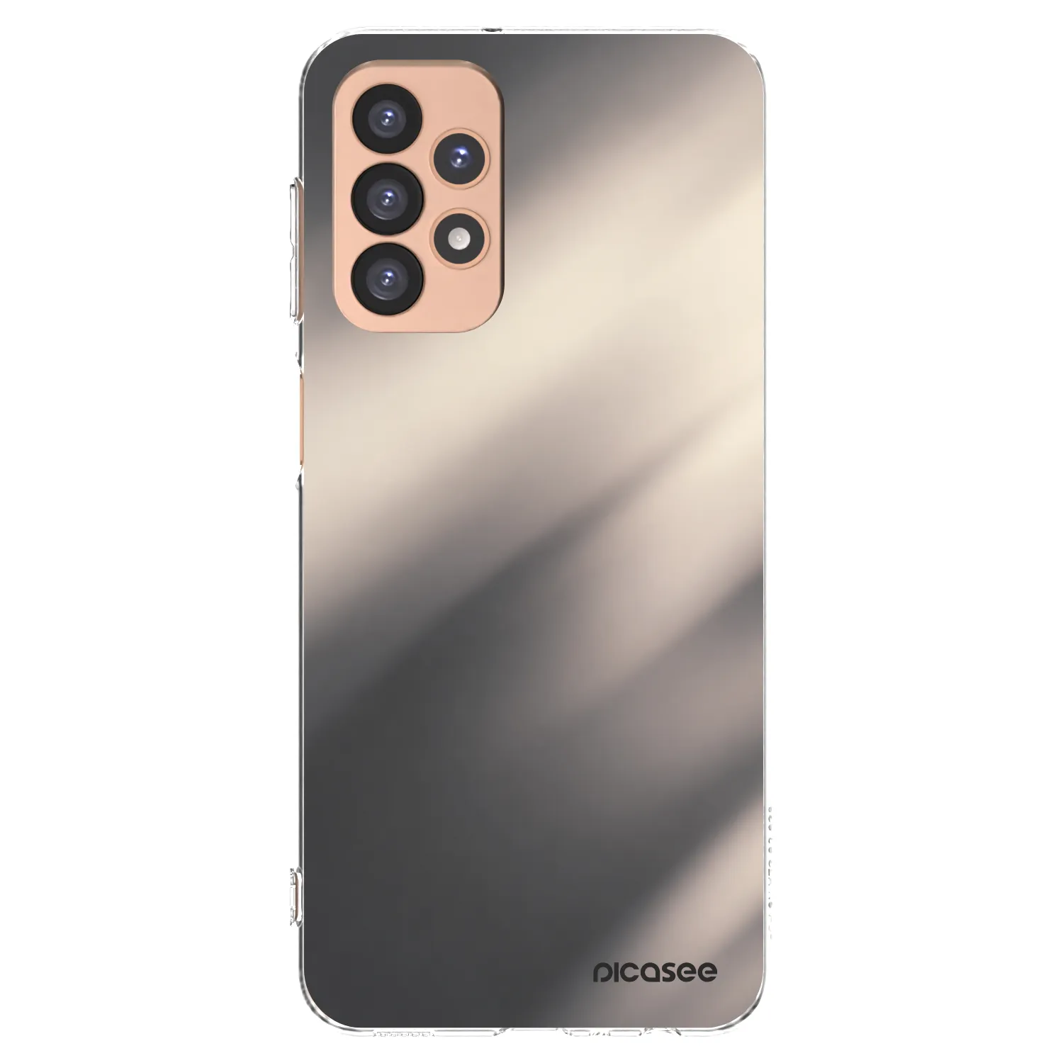 Picasee Samsung Galaxy A23 A236B 5G Hülle - Transparentes Silikon - Smoky Beige