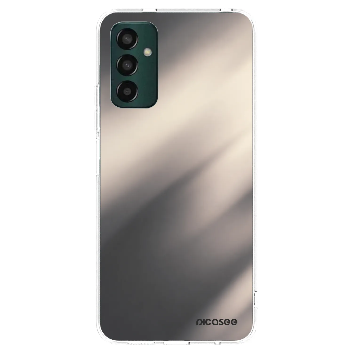 Picasee Samsung Galaxy M23 5G Hülle - Transparentes Silikon - Smoky Beige