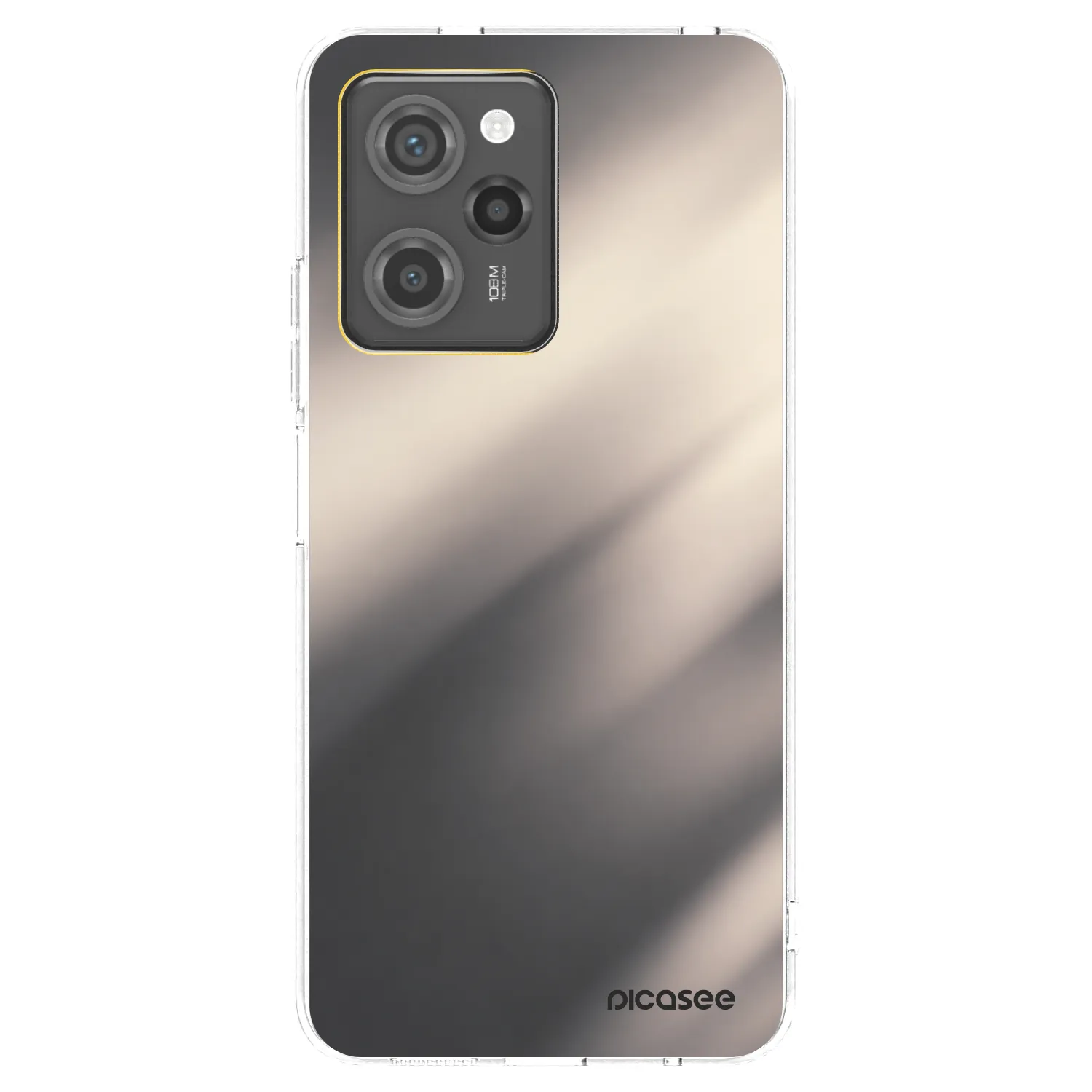 Picasee Xiaomi Poco X5 Pro Hülle - Transparentes Silikon - Smoky Beige