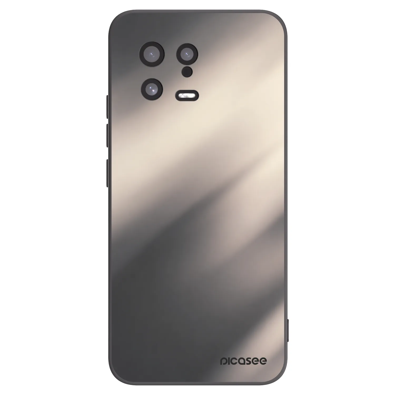 Picasee Xiaomi 13 Hülle - Schwarzes Silikon - Smoky Beige