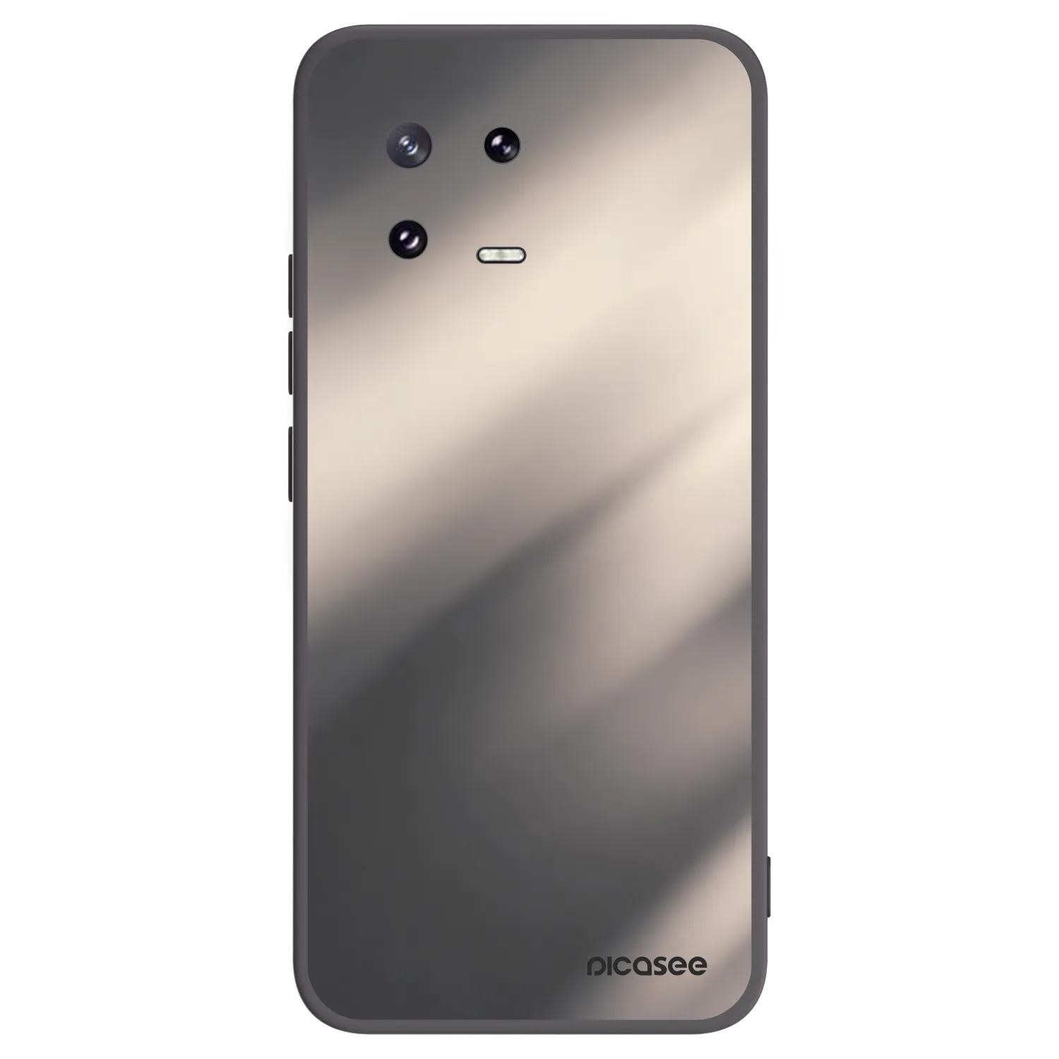Picasee Xiaomi 13 Pro Hülle - Schwarzes Silikon - Smoky Beige
