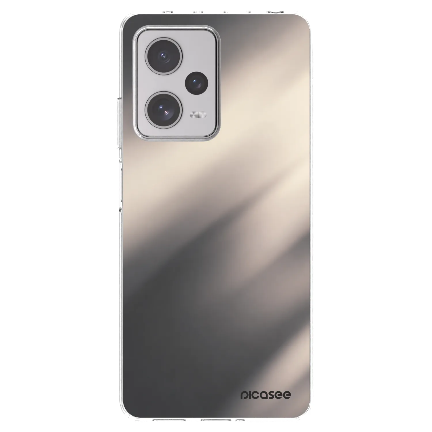 Picasee Xiaomi Redmi Note 12 Pro+ 5G Hülle - Transparentes Silikon - Smoky Beige