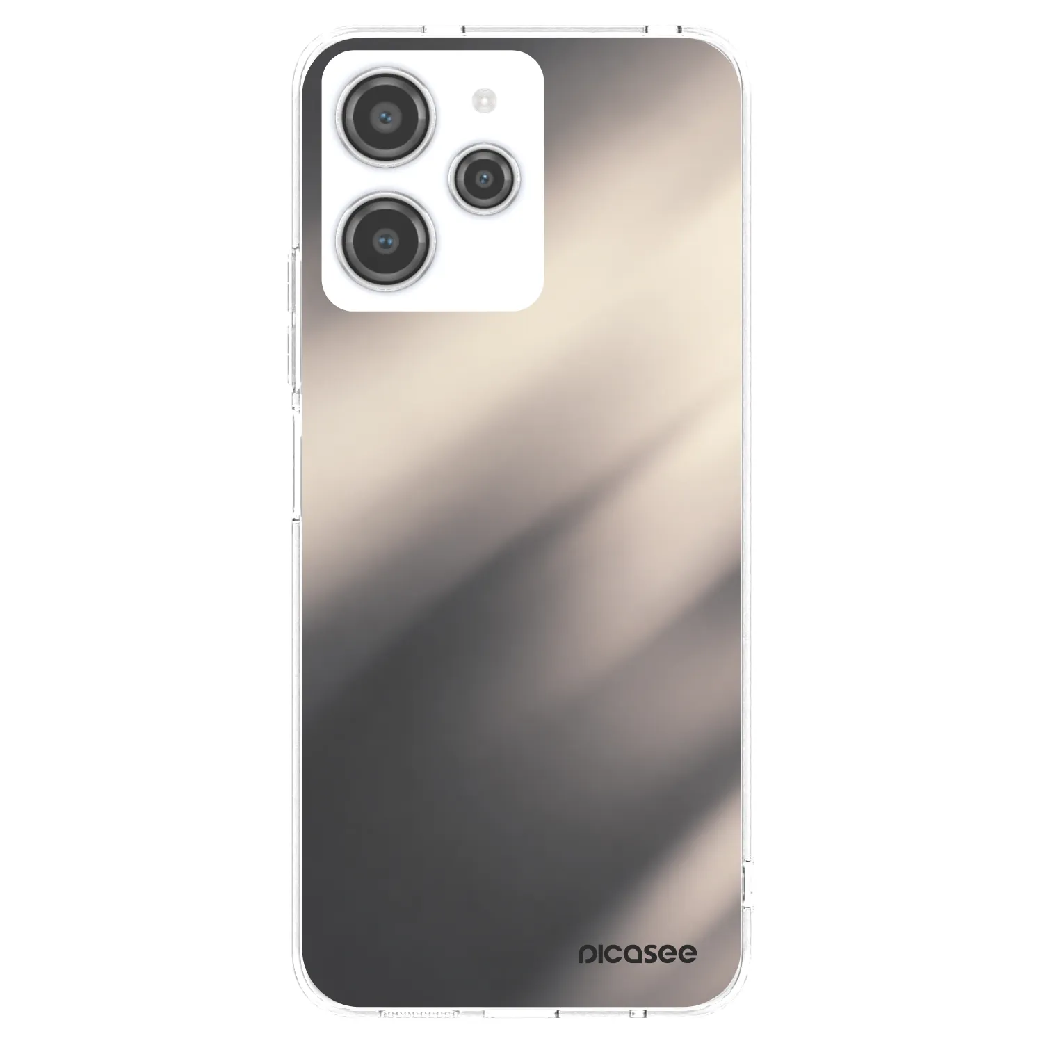 Picasee Xiaomi Redmi 12 4G Hülle - Transparentes Silikon - Smoky Beige