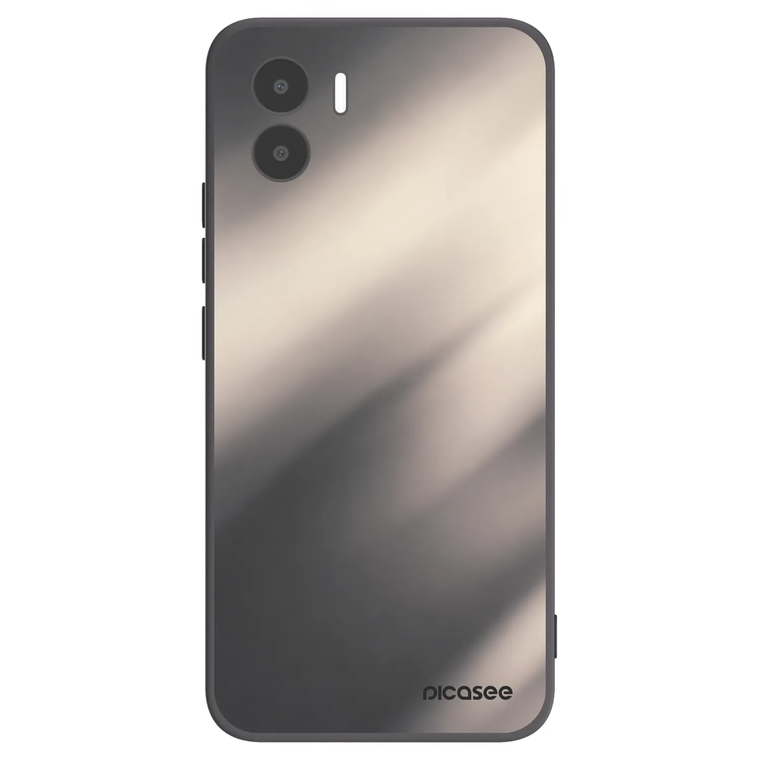 Picasee Xiaomi Redmi A2 Hülle - Schwarzes Silikon - Smoky Beige