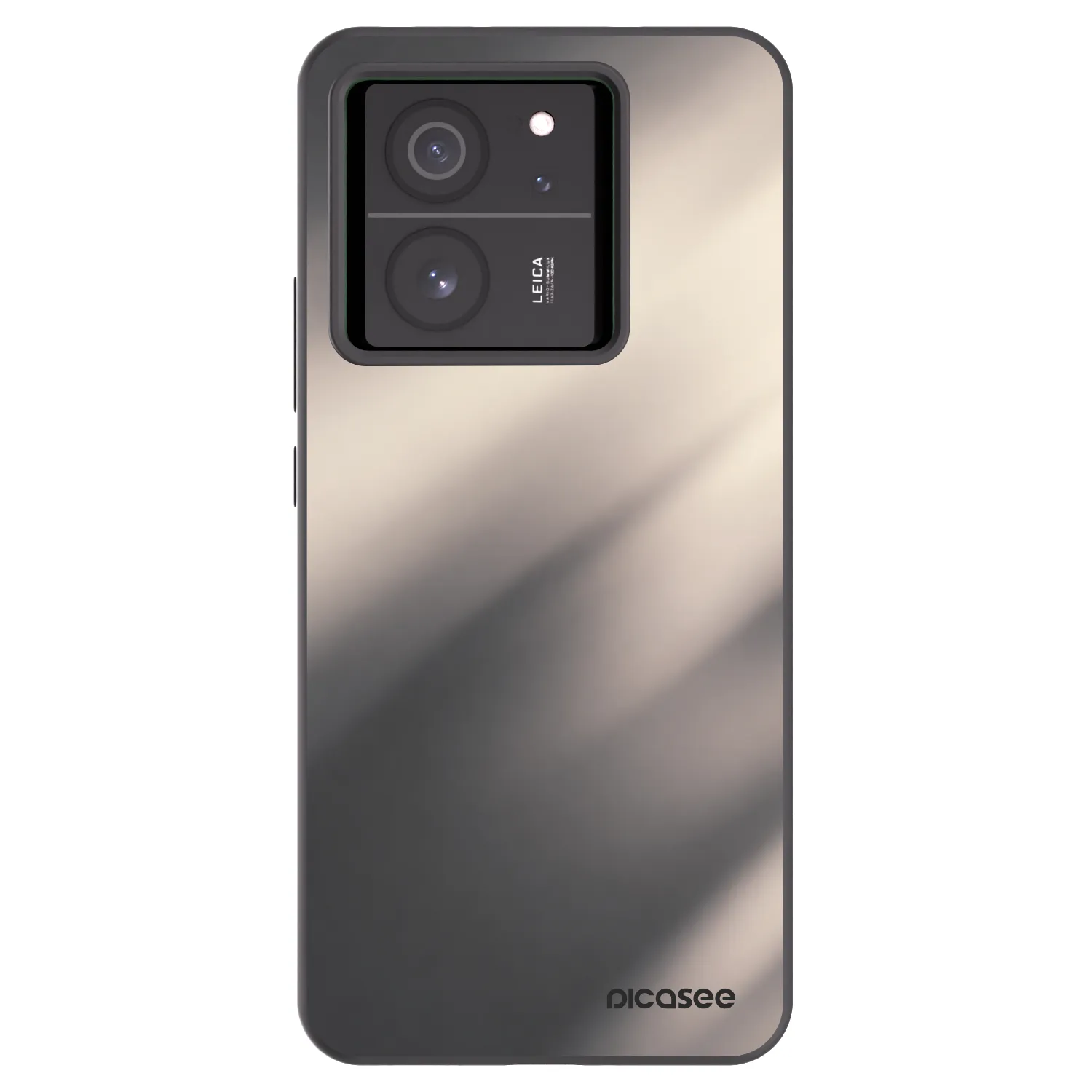 Picasee Xiaomi 13T Pro Hülle - Schwarzes Silikon - Smoky Beige
