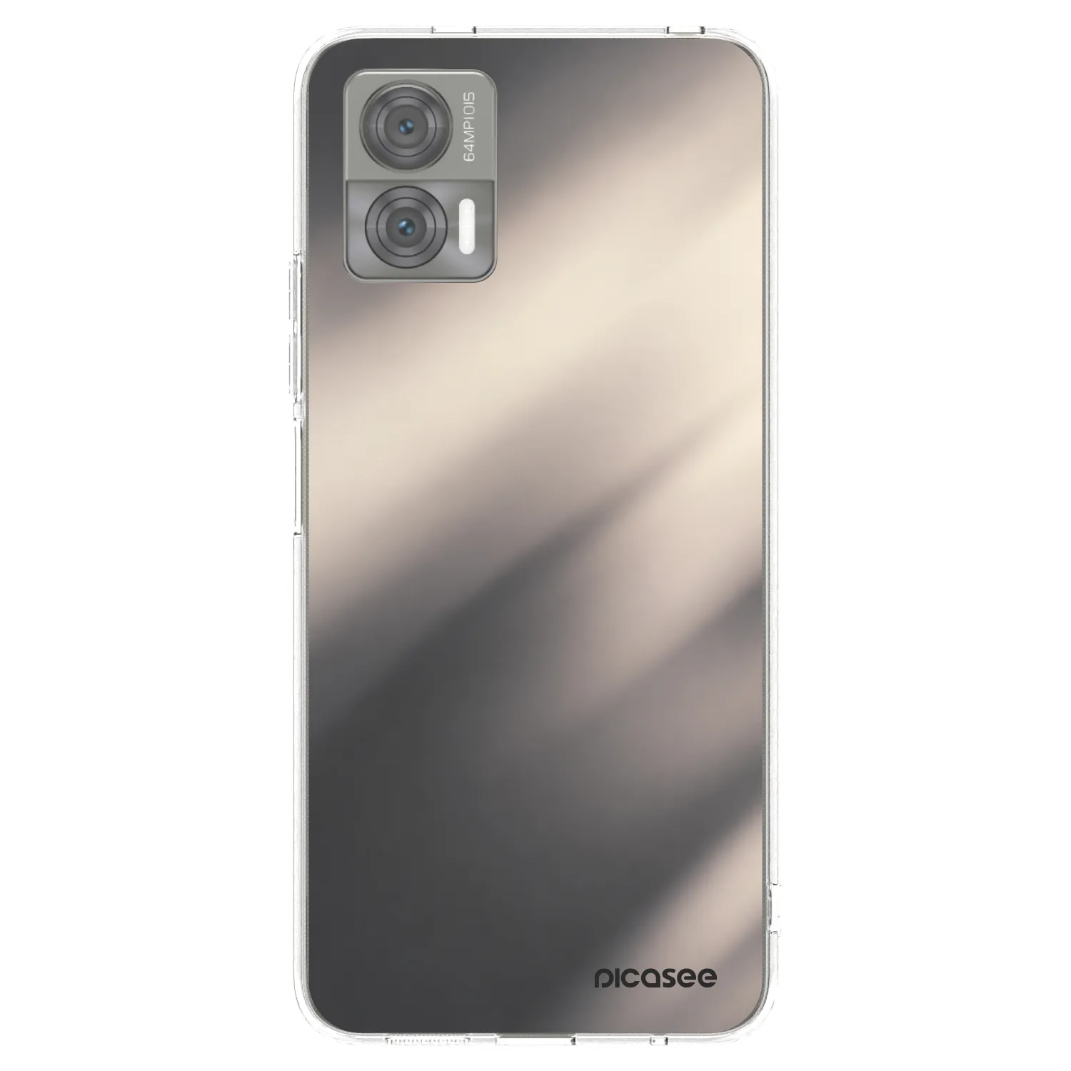 Picasee Motorola Edge 30 Neo Hülle - Transparentes Silikon - Smoky Beige