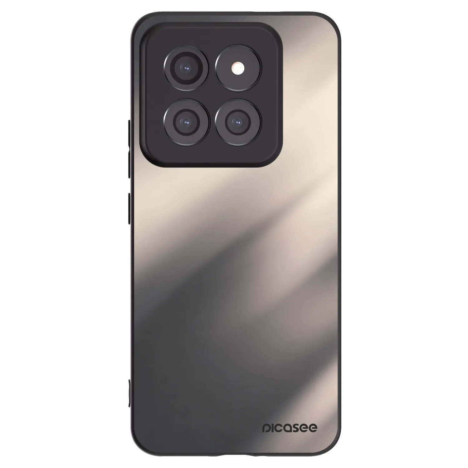 Picasee Xiaomi 14 Pro Hülle - Schwarzes Silikon - Smoky Beige