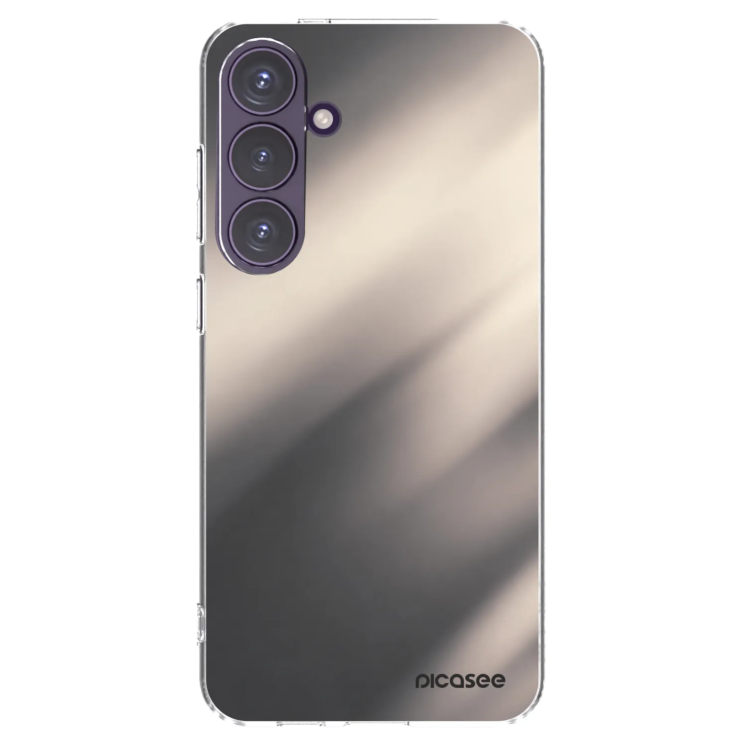 Picasee Samsung Galaxy S24+ S926B 5G Hülle - Transparentes Silikon - Smoky Beige