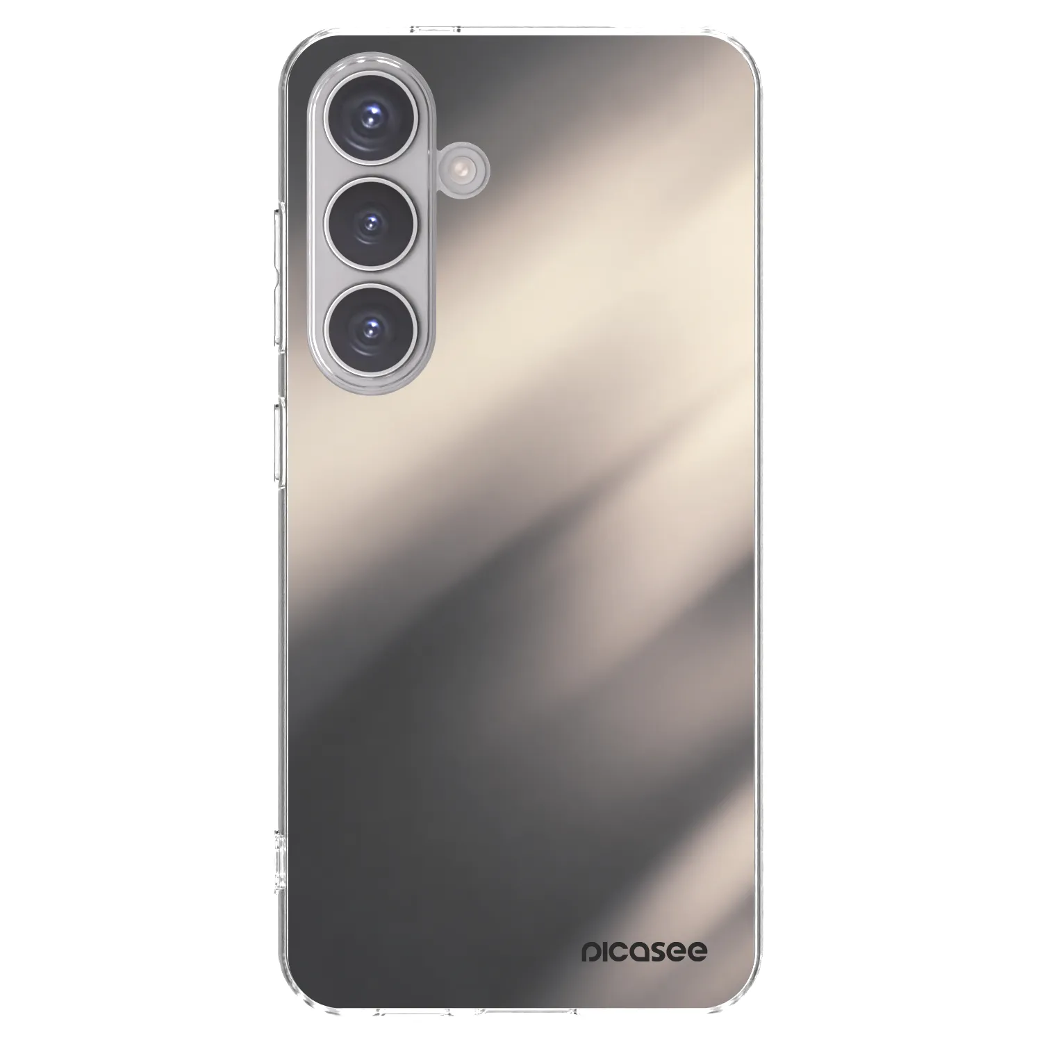 Picasee Samsung Galaxy S24 S921B 5G Hülle - Transparentes Silikon - Smoky Beige