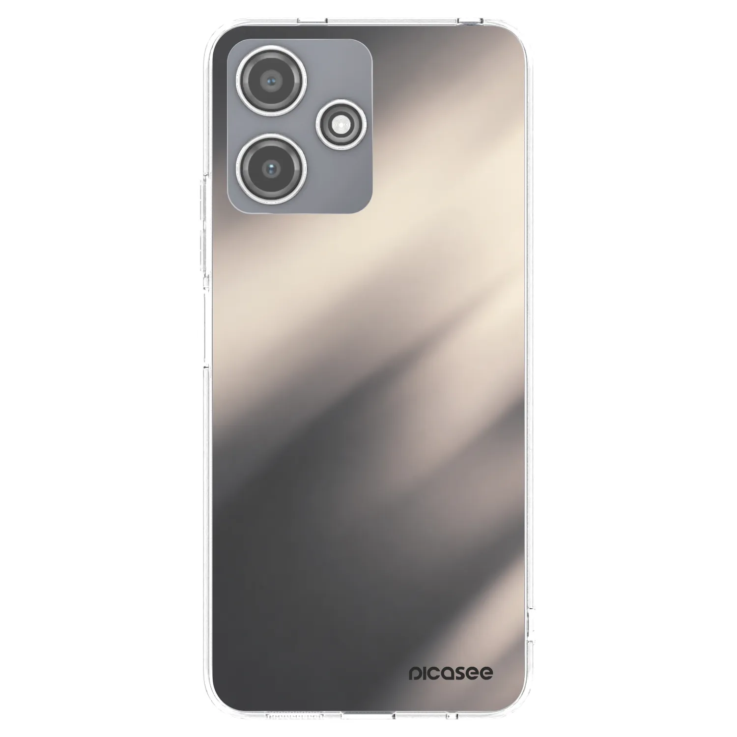 Picasee Xiaomi Redmi 12 5G Hülle - Transparentes Silikon - Smoky Beige
