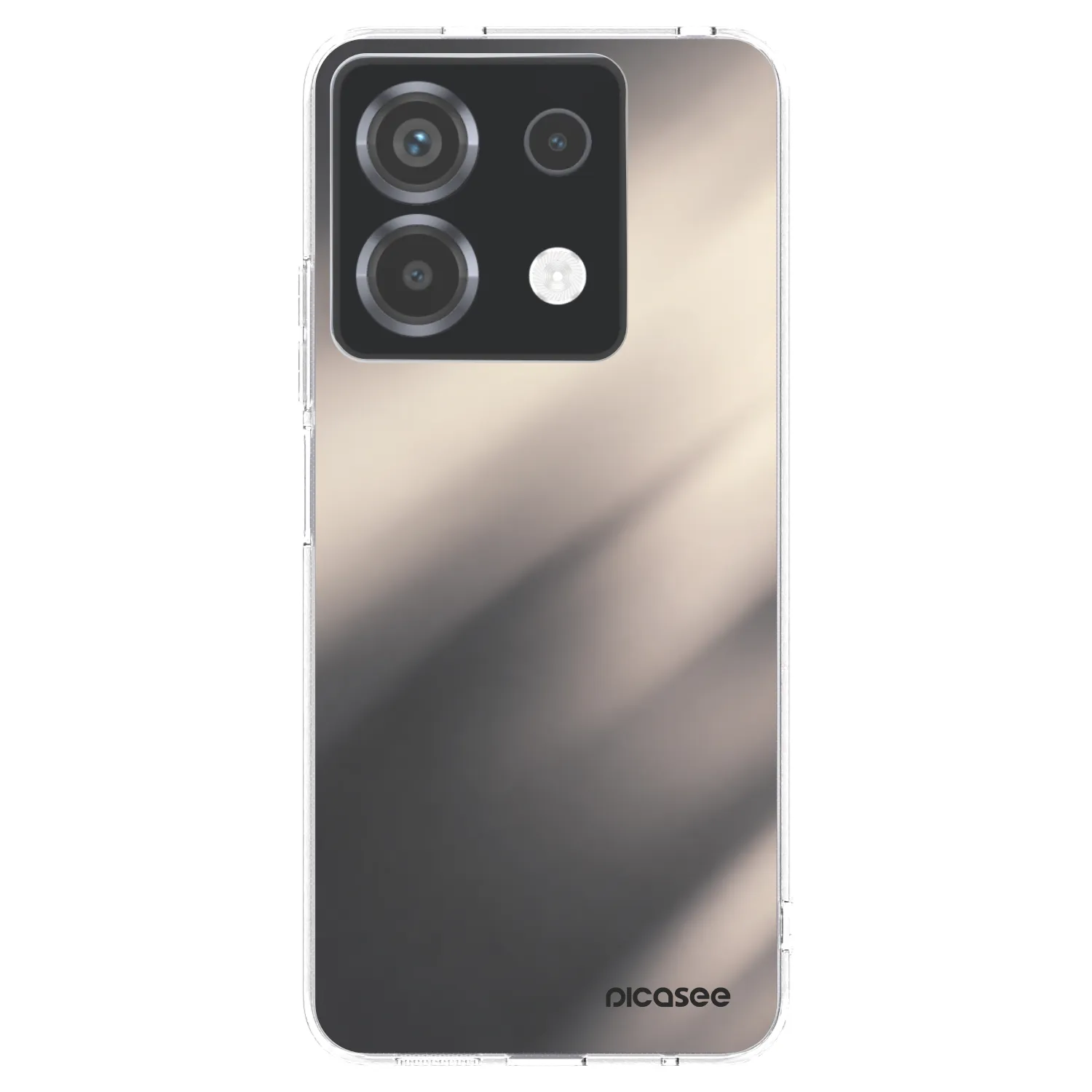 Picasee Xiaomi Poco X6 Hülle - Transparentes Silikon - Smoky Beige