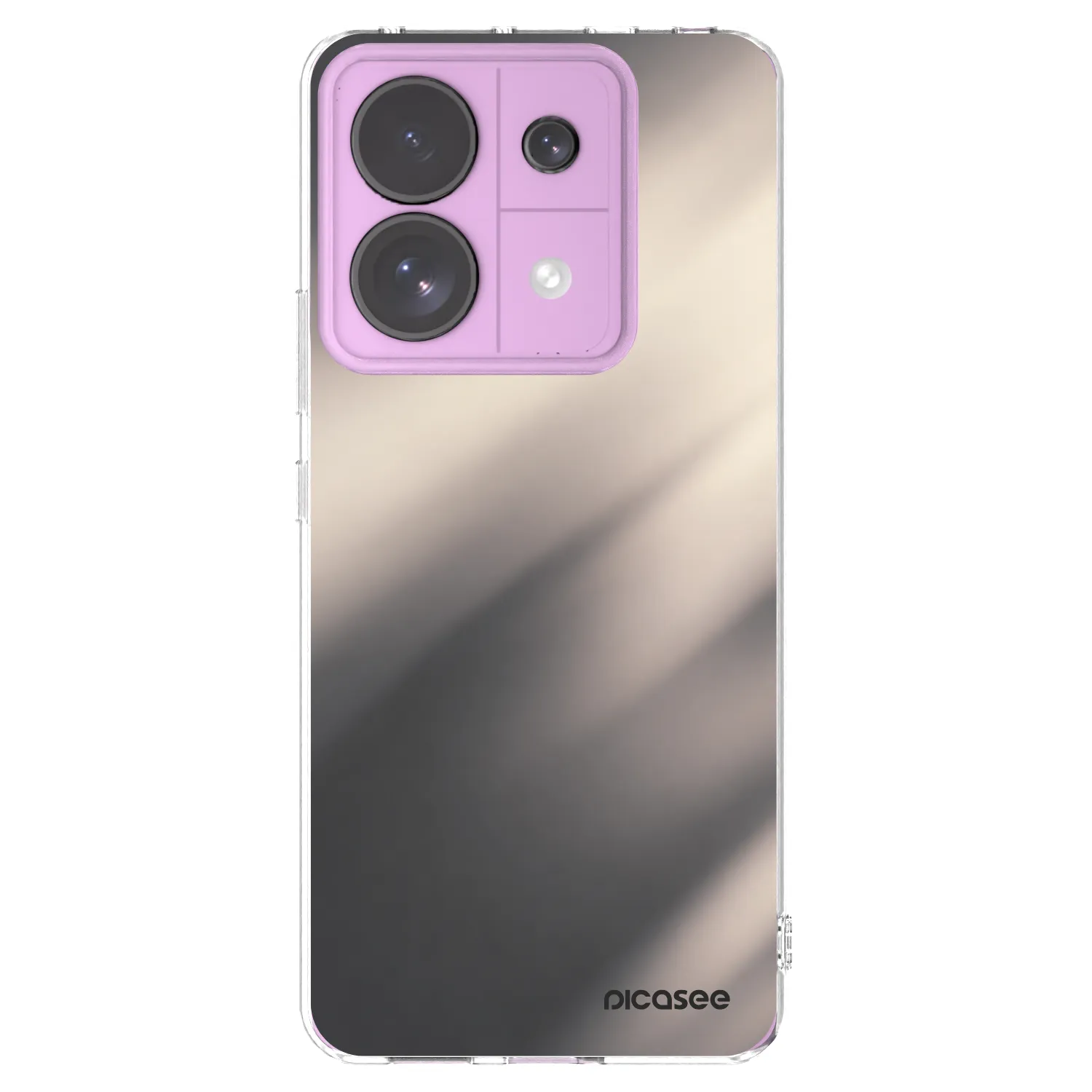 Picasee Xiaomi Redmi Note 13 Pro 5G Hülle - Transparentes Silikon - Smoky Beige